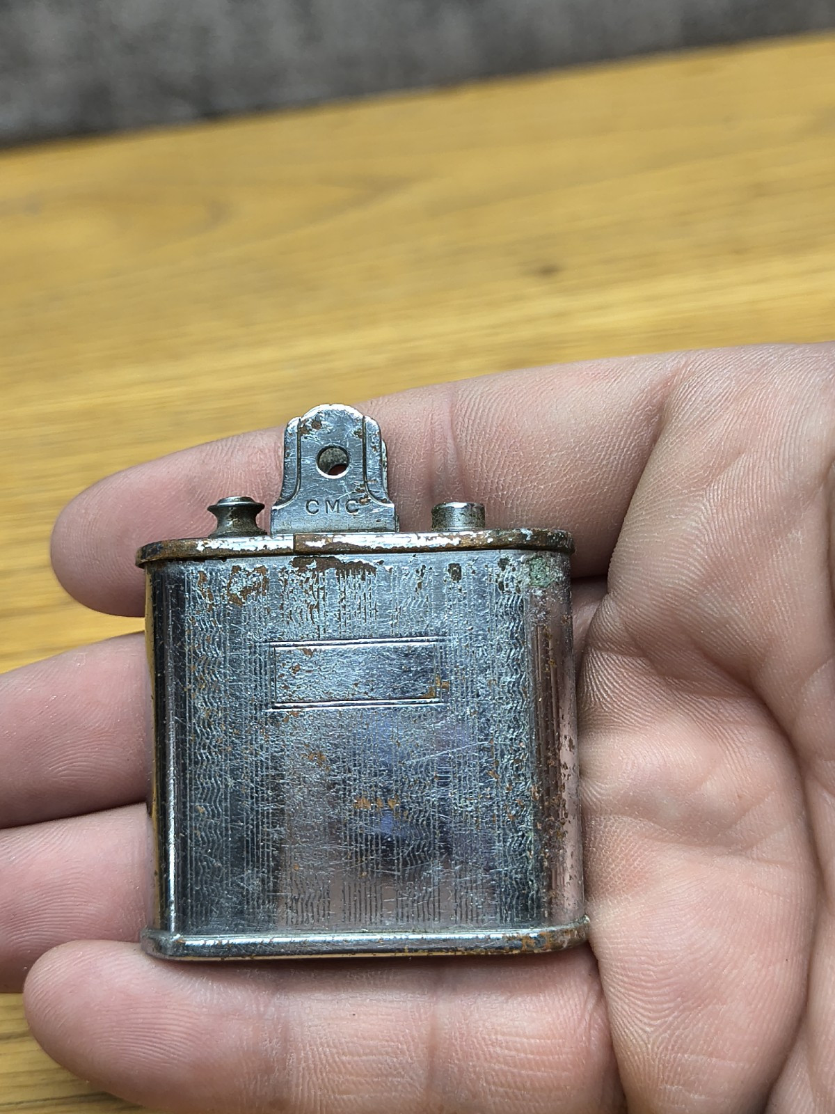 Vintage C.M.C. Silver Super-Lighter Cigarette Lighter