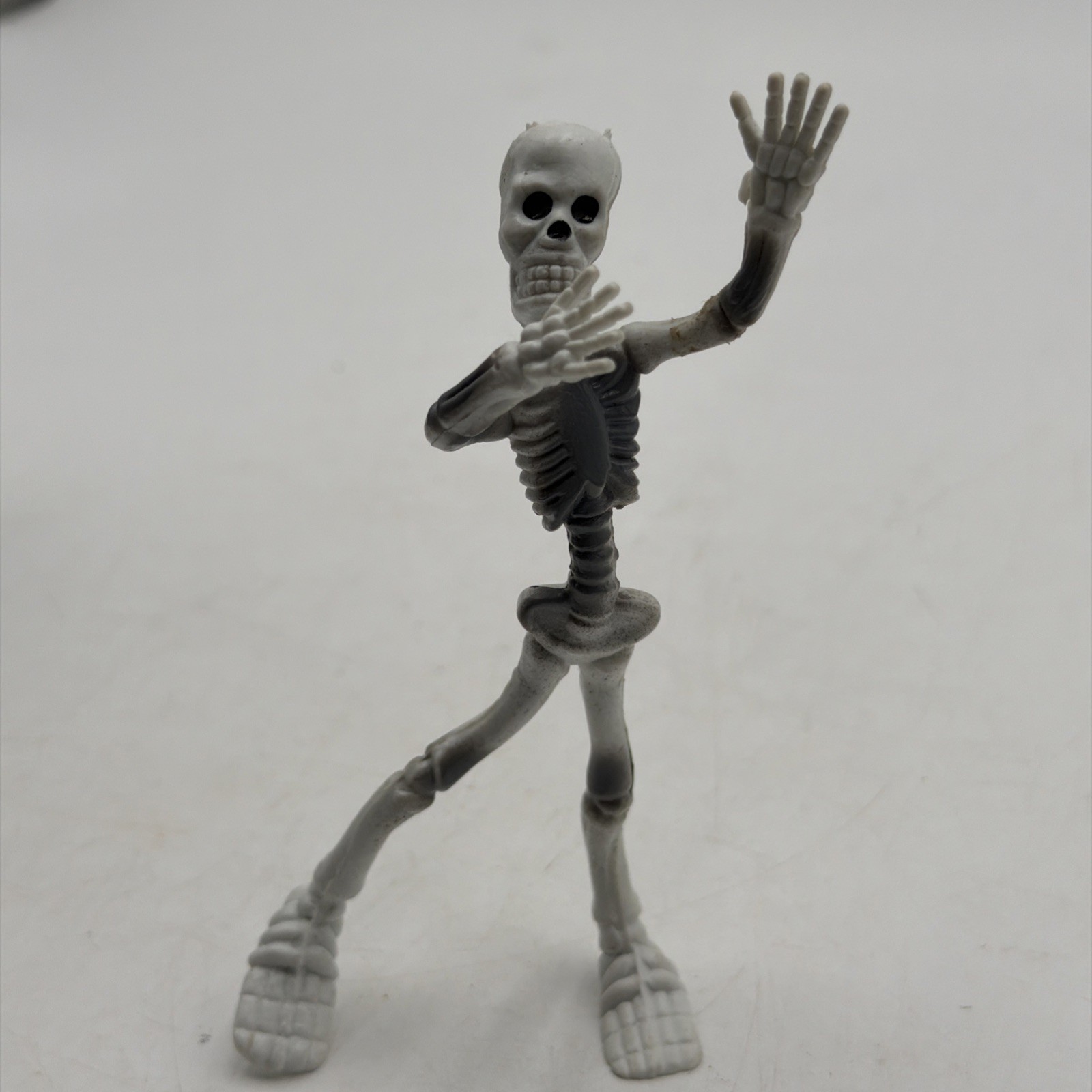 Vintage 1980s I Spy Bendable Skeleton Figure NOS Poseable Toy 5½″ #1