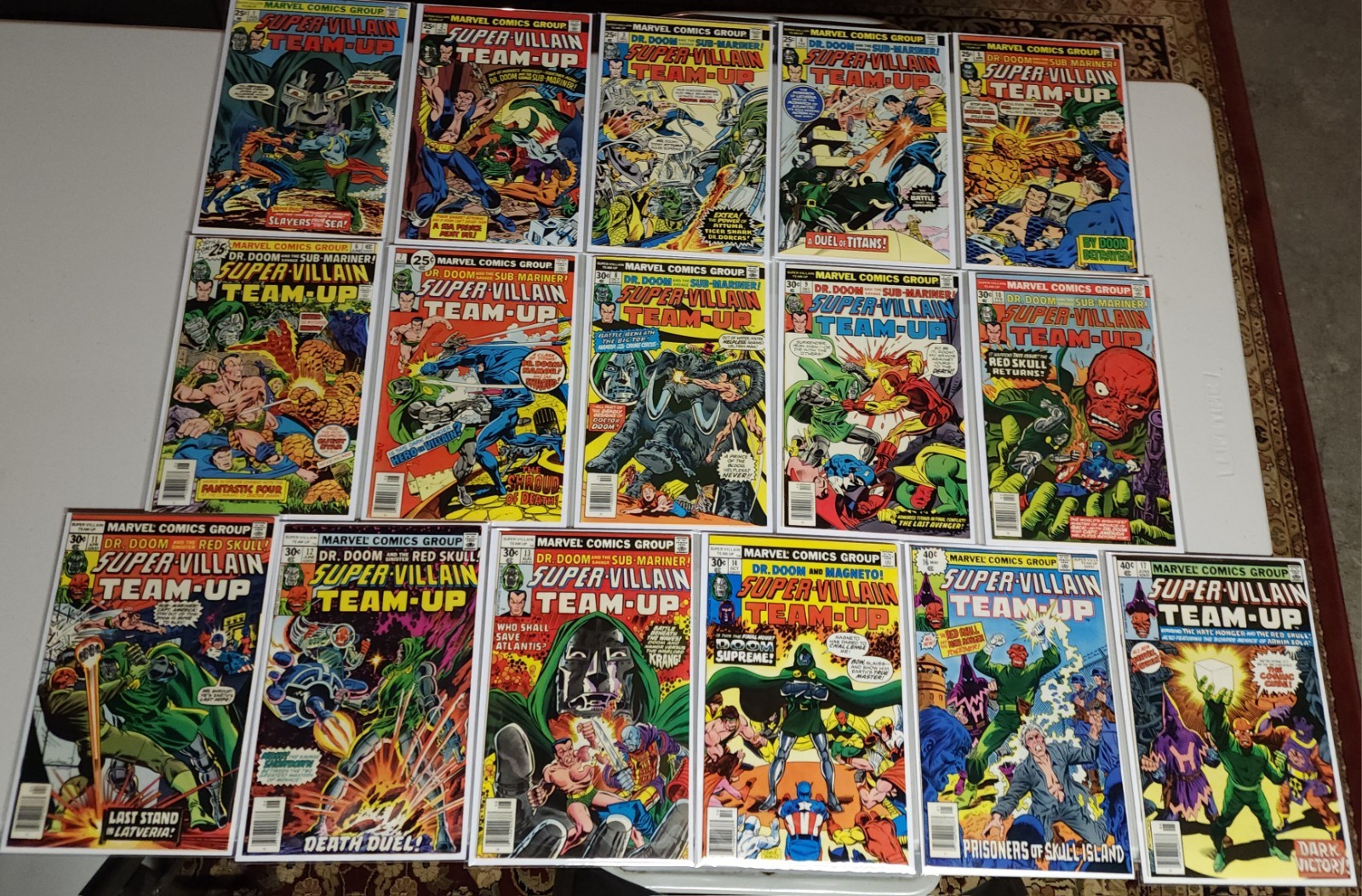 Super-Villain Team-Up 1-14, 16-17 Doctor Doom Marvel Comics 1975-1980