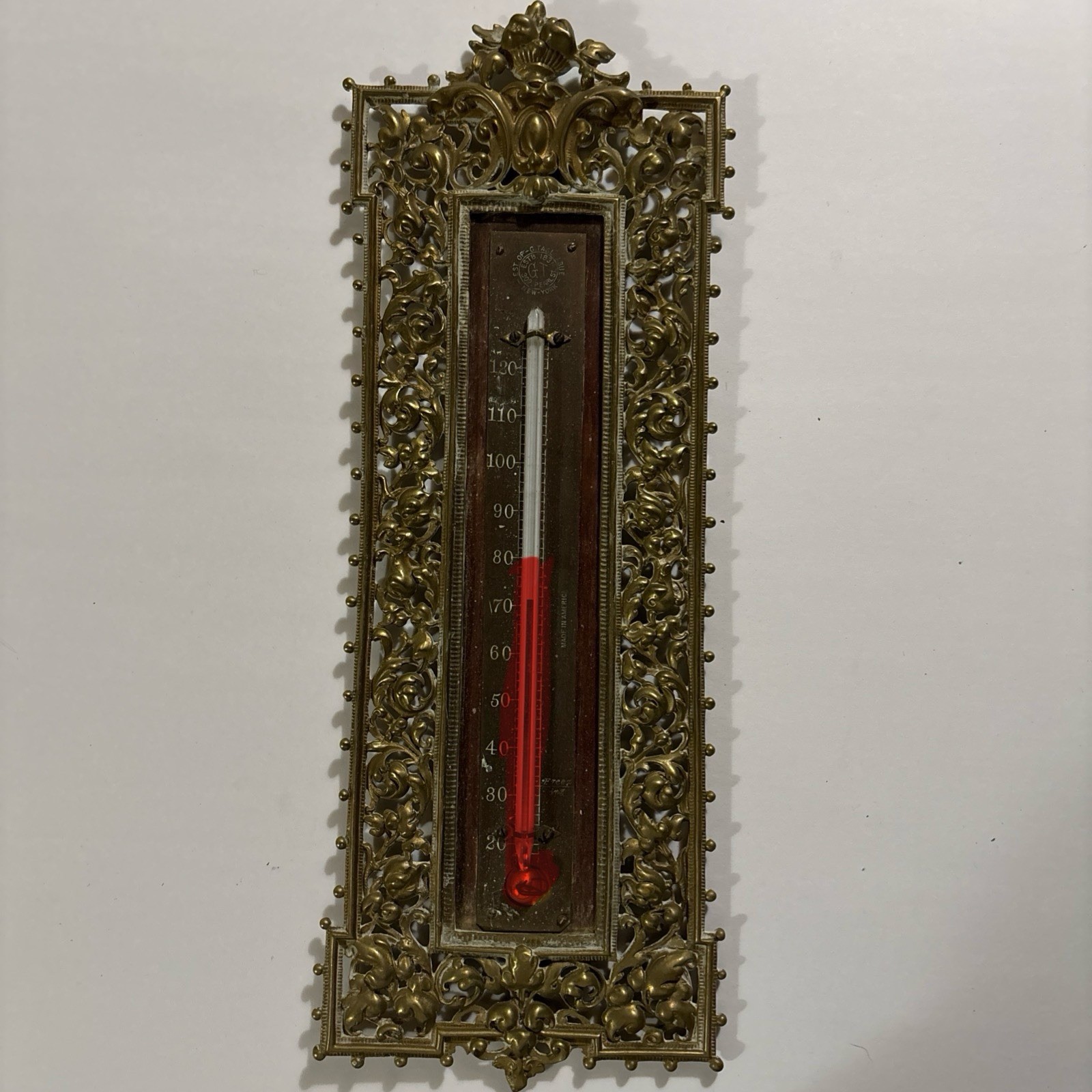 Rare  G.Tagliabue Thermometer made in 1831 nyc 302 pearl st.