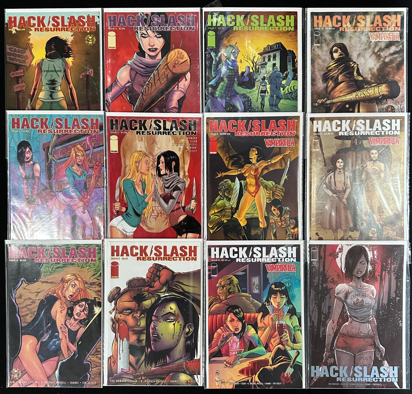 Hack Slash Resurrection 1-12 Image Comics Complete Series Set Lot Run Tim Seeley