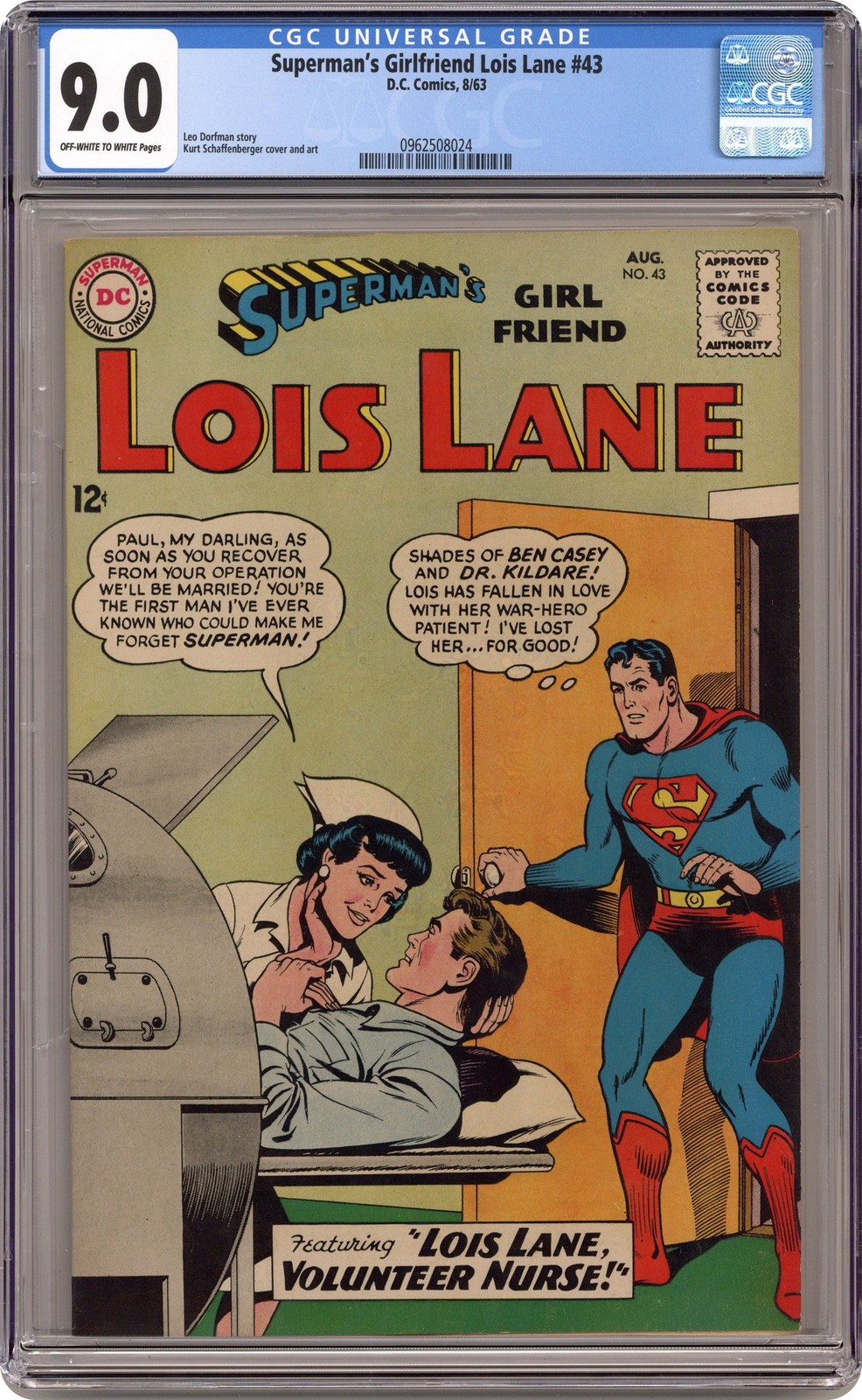 Superman\'s Girlfriend Lois Lane #43 CGC 9.0 1963 0962508024