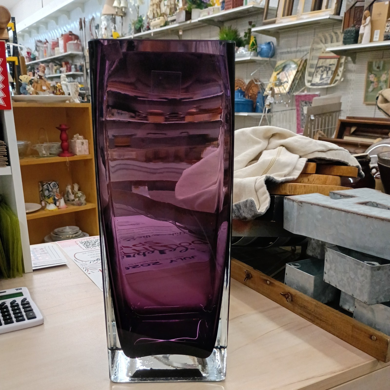 VTG LSA Deep Purple International Handcrafted Vase - Made in Poland VTG LSA Deep Purple International Handcrafted Vase - Made in Poland