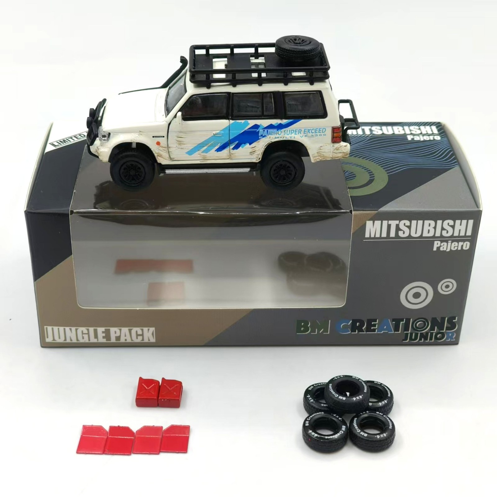 1/64 Pajero Offroad SUV Diecast Alloy Model – Miniature Collectible Toy