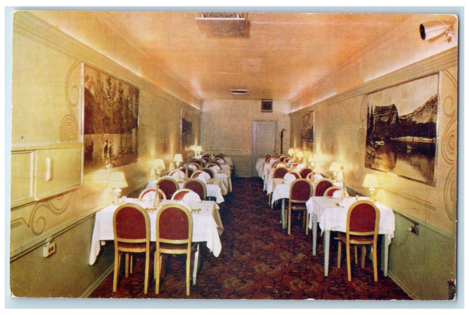 c1950\'s Freeman\'s Cafe Dining Room Interior Evanston Wyoming WY Vintage Postcard c1950\'s Freeman\'s Cafe Dining Room Interior Evanston Wyoming WY Vintage Postcard
