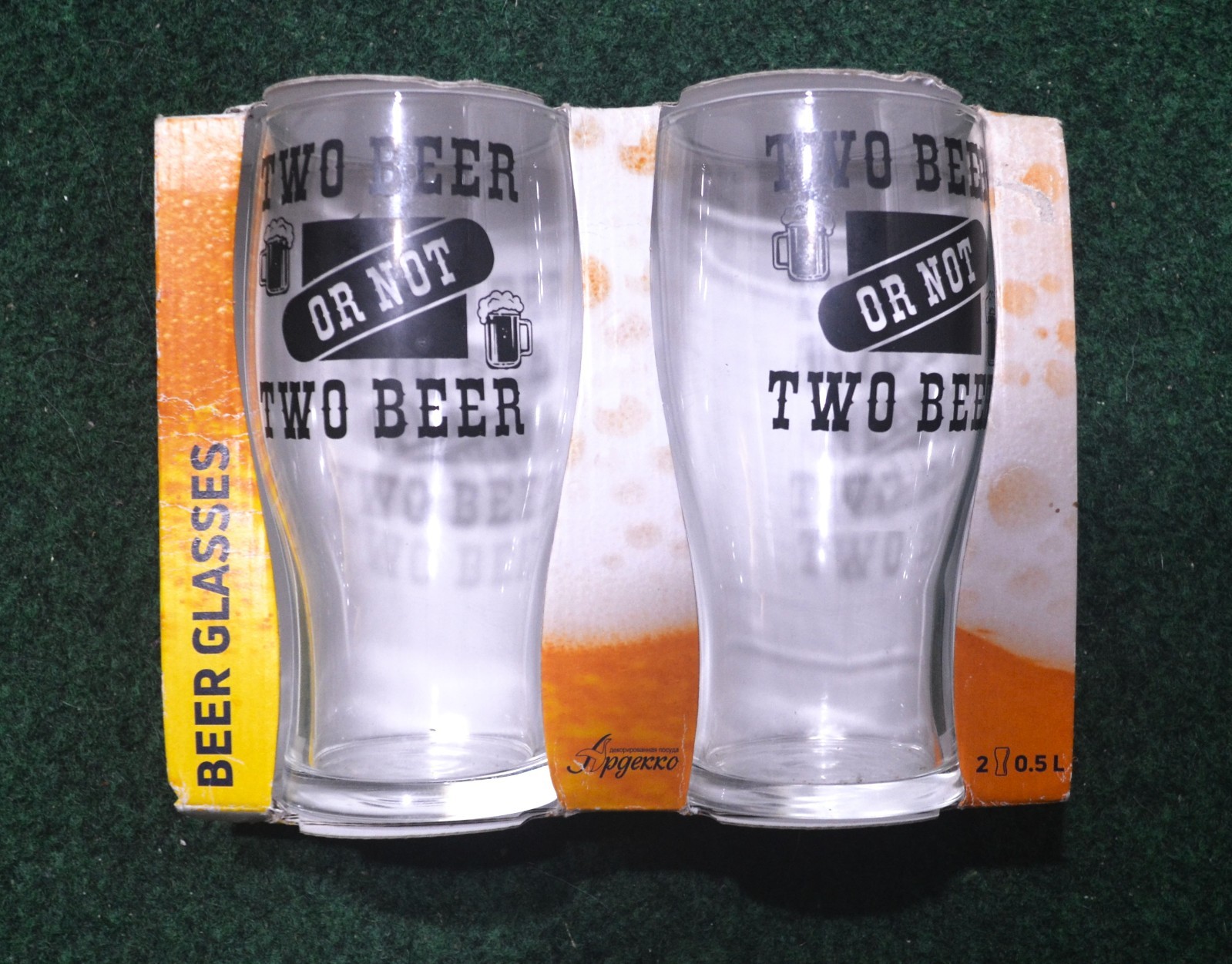 Two Vintage Beer Glases ARDEKKO