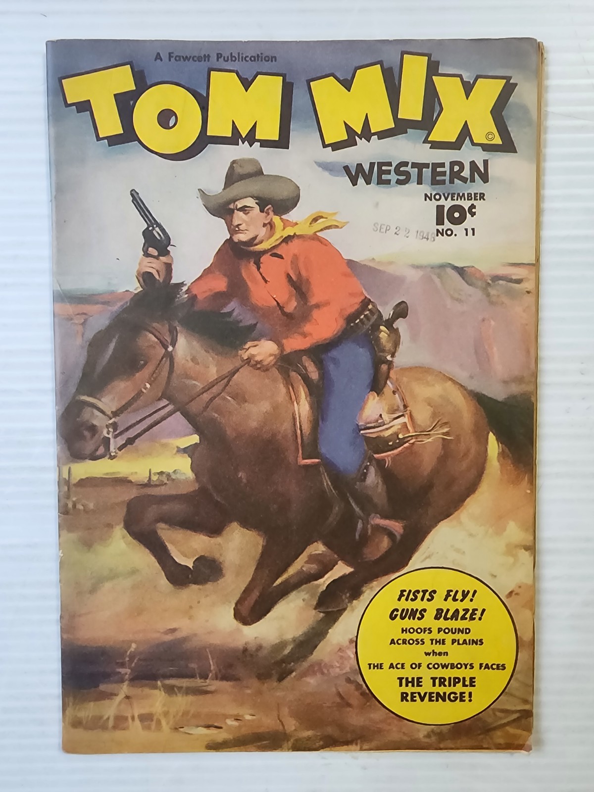 Tom Mix Fawcett Western Comics #11 VG+ Tom Mix Fawcett Western Comics #11 VG+