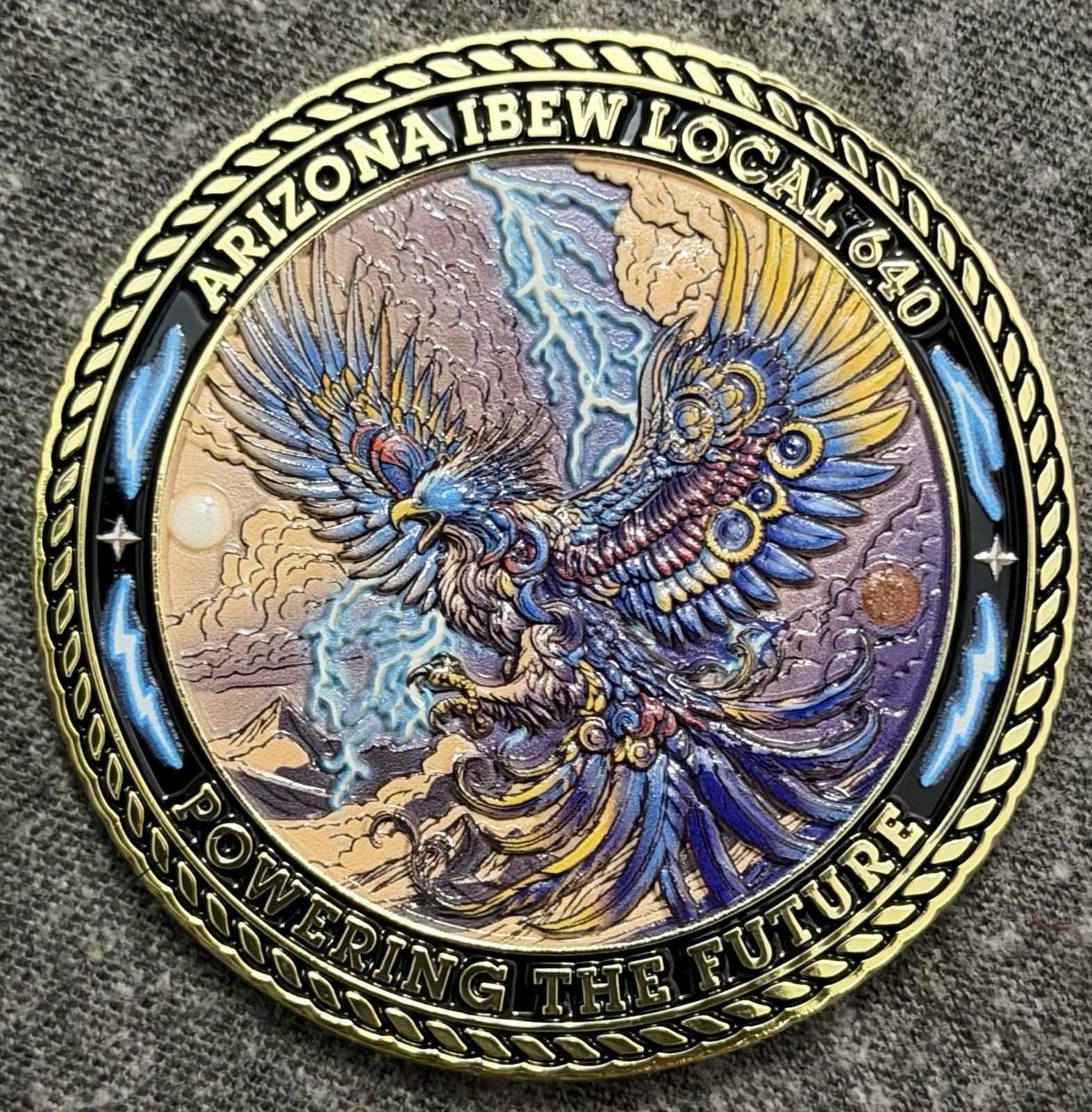 IBEW Local 640 Challenge Coin Phoenix Arizona Phoenix IBEW Local 640 Challenge Coin Phoenix Arizona Phoenix