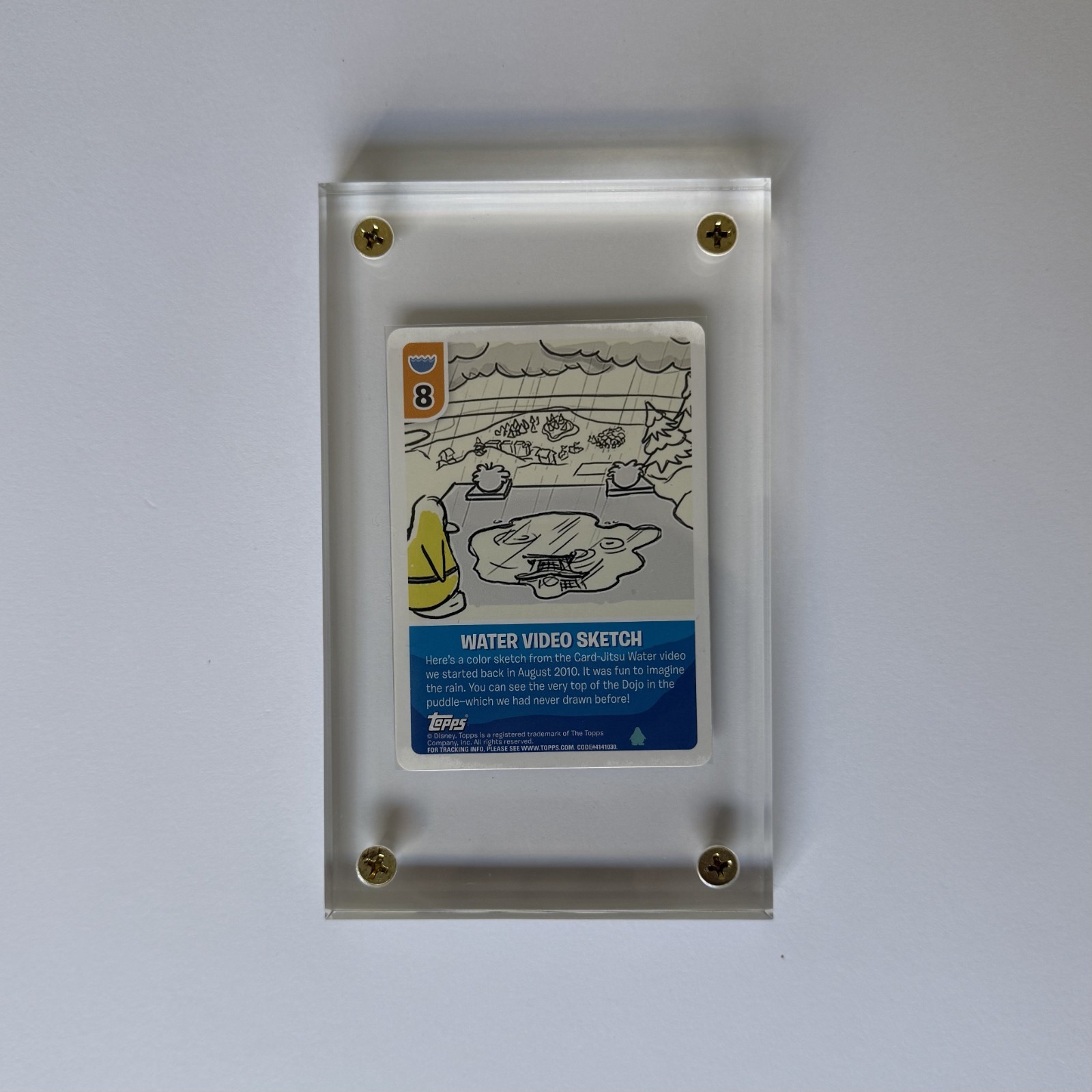Club Penguin Card Jitsu Water Video Sketch Rare Promo Card NM