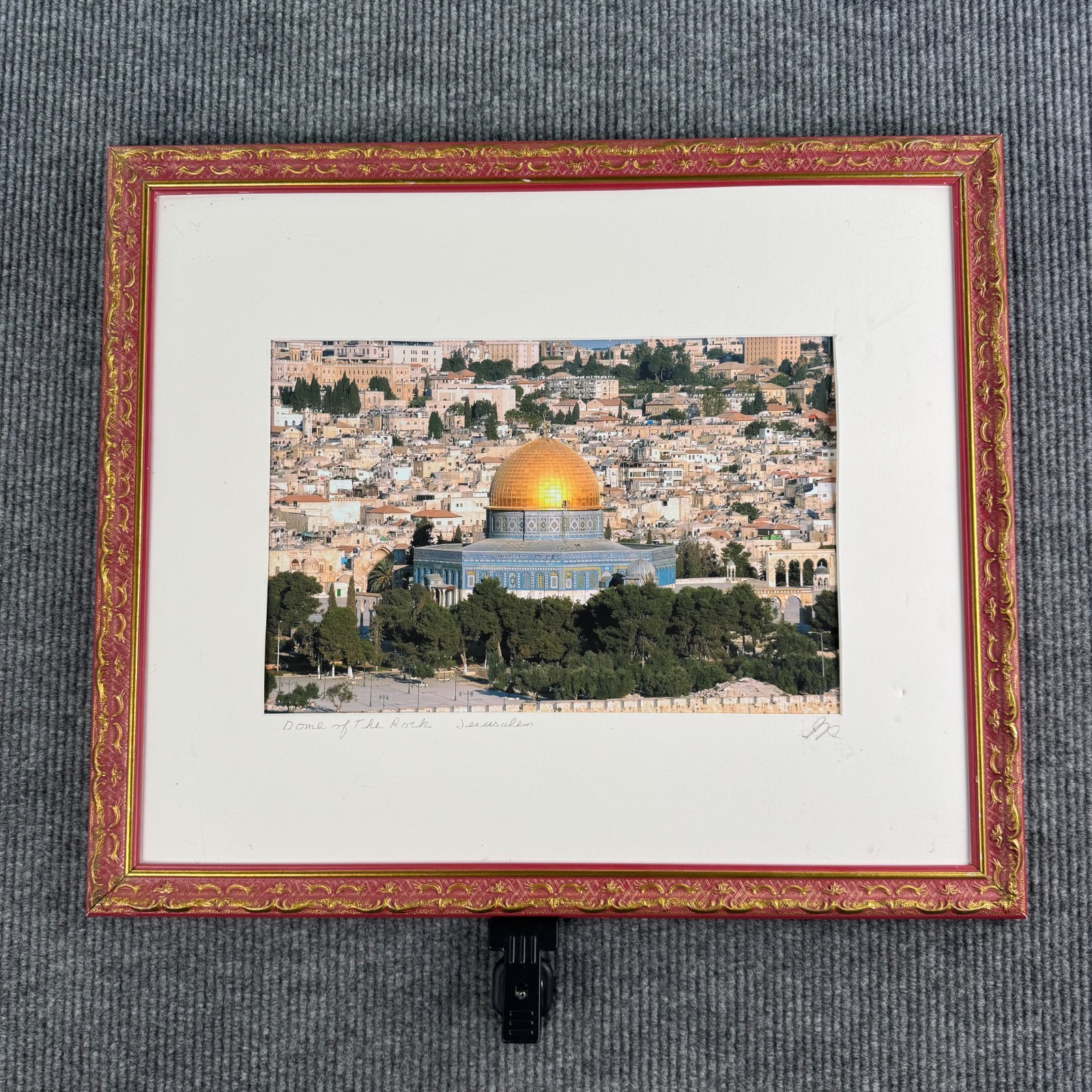 Dome of the Rock Jerusalem Auto John Hutchinson Framed Fine Art Photograph 26x22 Dome of the Rock Jerusalem Auto John Hutchinson Framed Fine Art Photograph 26x22