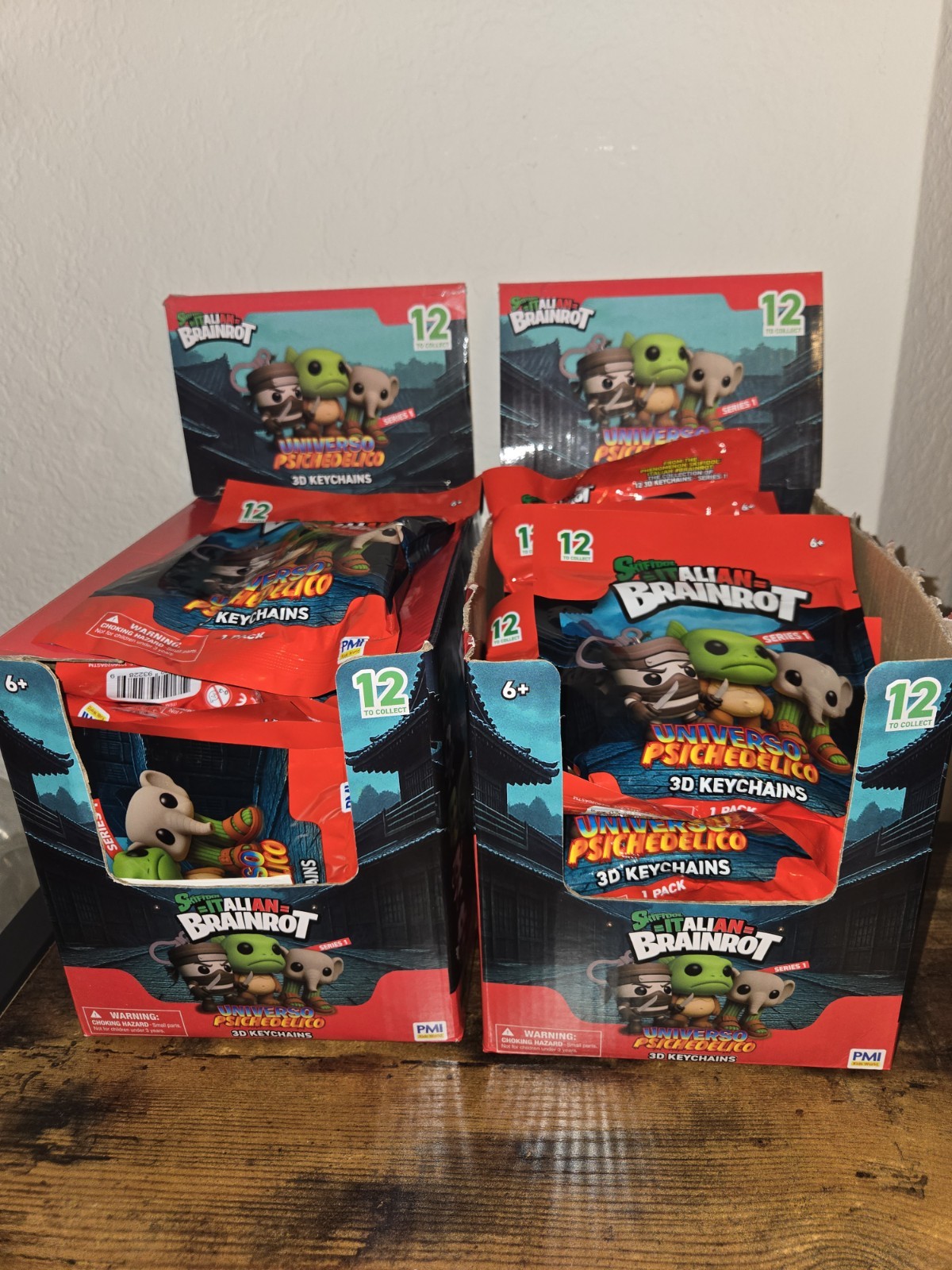 LOT (23) NEW SEALED SKIFIDOL ITALIAN BRAINROT PSICHEDELICO 3D KEYCHAINS