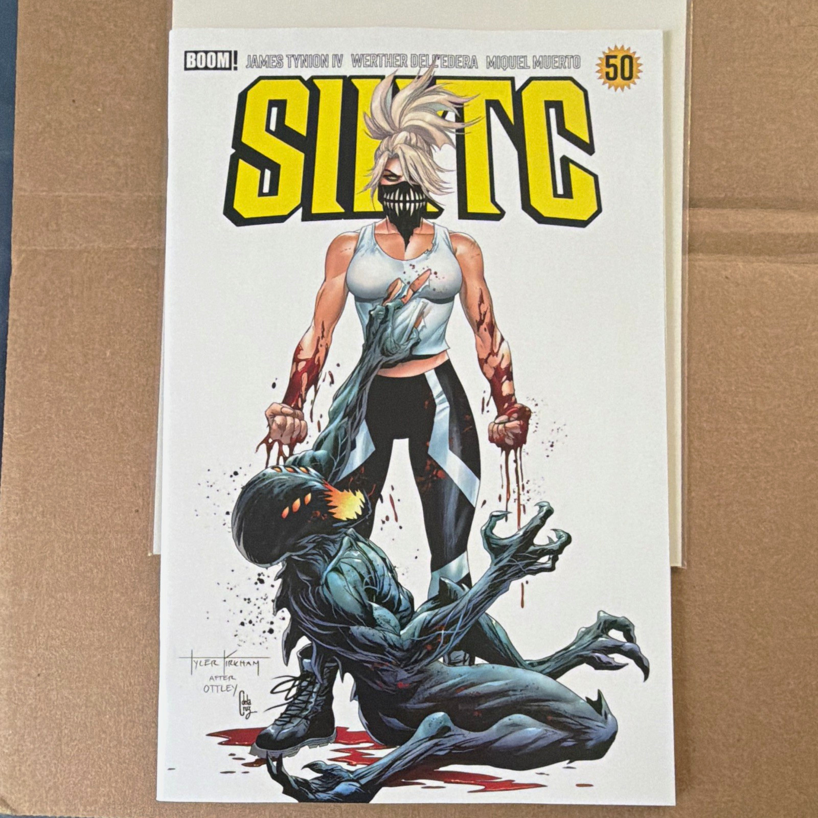 SIKTC #50 Tyler Kirkham Spot UV  NYCC excl Ltd 550 INVINCIBLE HOMAGE