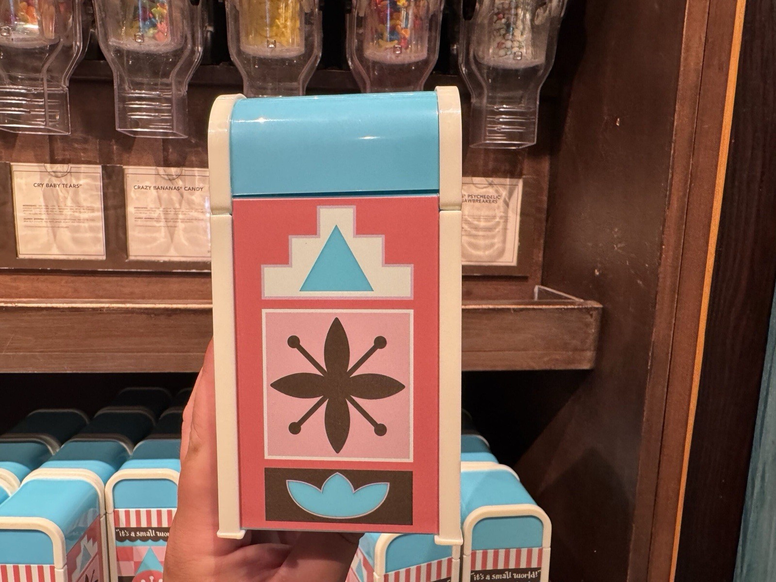 Disney Parks 2026 It’s a Small World Novelty Trash Can Candy Container New