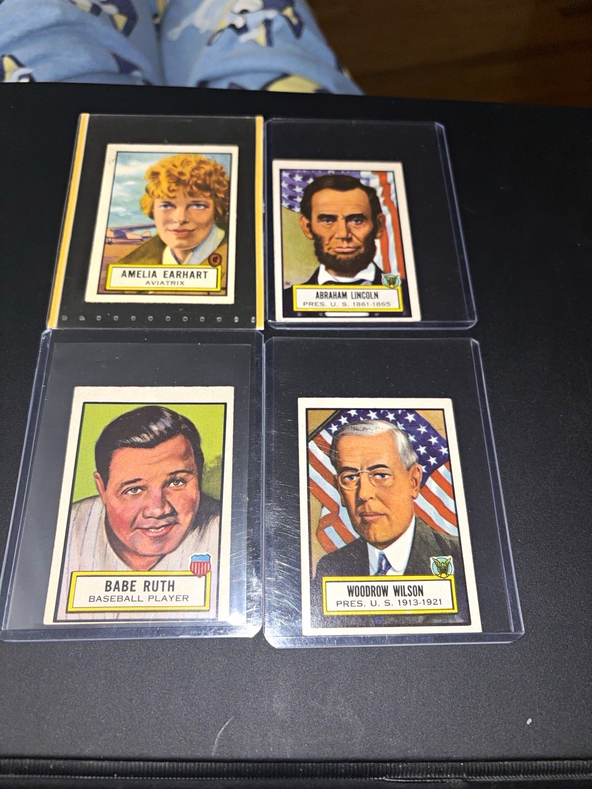 1952 Topps Look N See Babe Ruth #15 Lincoln Earhart Wilson 4 Card BEAUTIFUL LOT