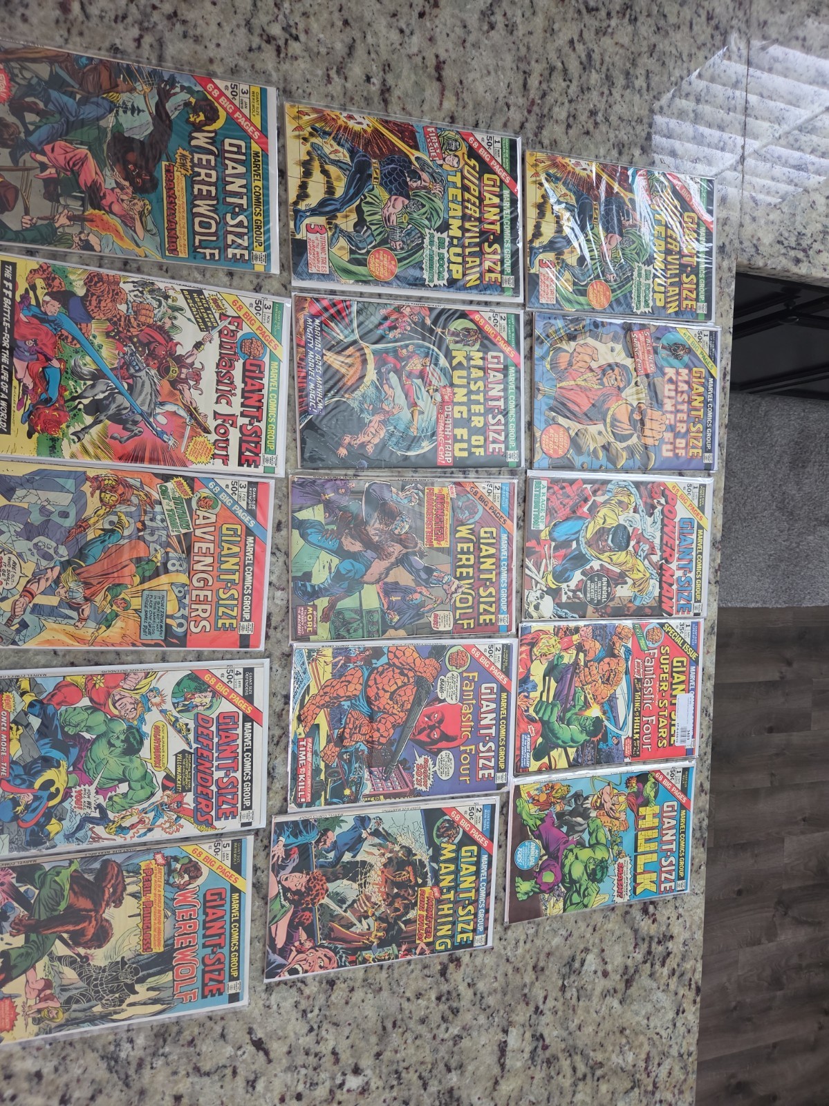 Marvel Giant-Size Comic Lot of 15 (1974-1975) Bronze Age Key Issues Hulk FF Marvel Giant-Size Comic Lot of 15 (1974-1975) Bronze Age Key Issues Hulk FF