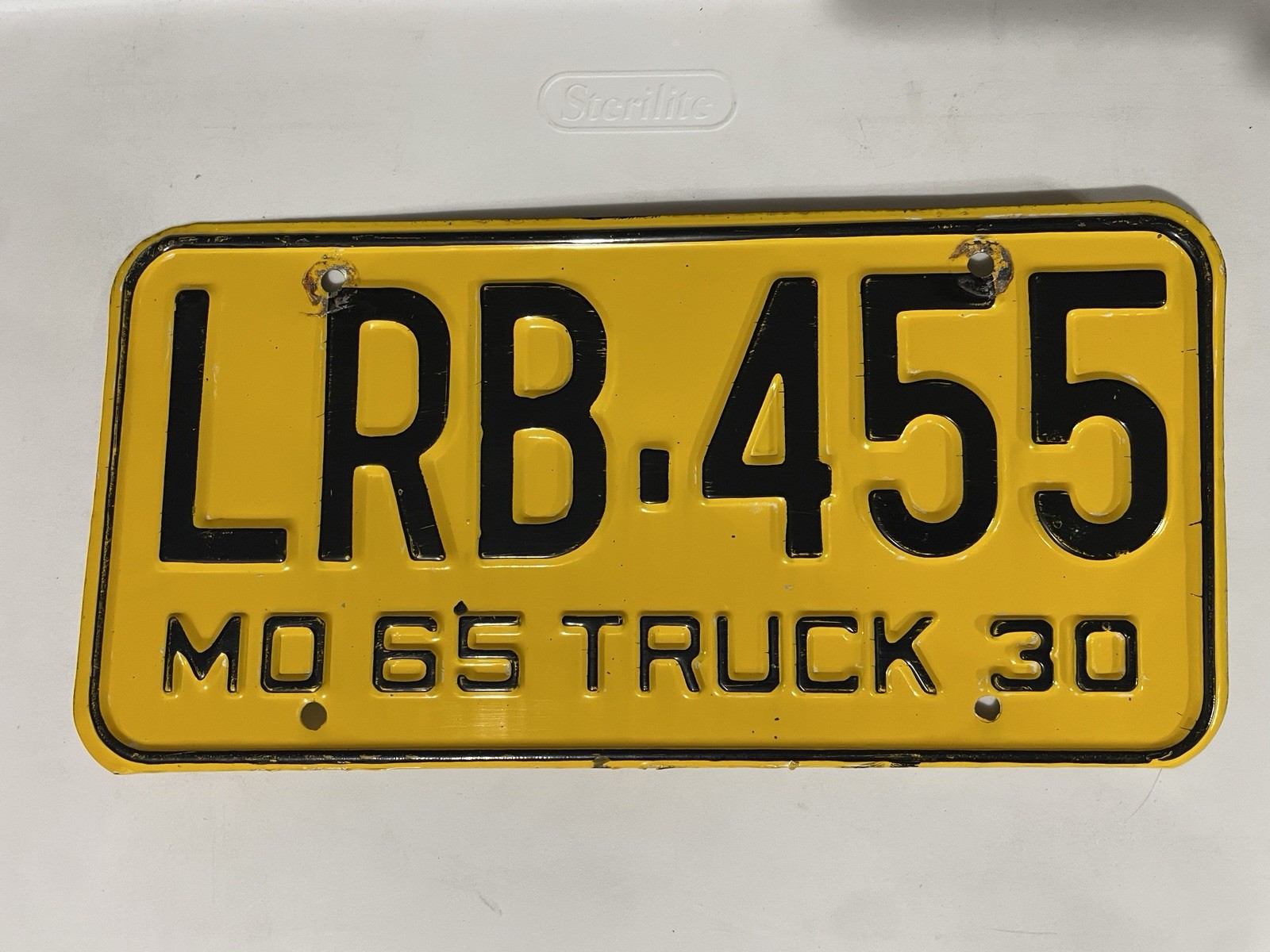 1965 Missouri License Plate Truck 65 LRB 455 1965 Missouri License Plate Truck 65 LRB 455