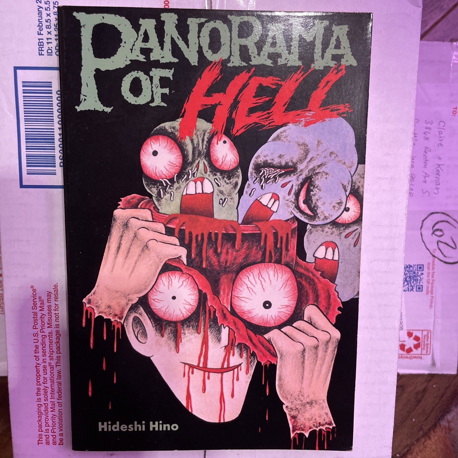 PANORAMA OF HELL HIDESHI HINO 1ST ED 1989 BLAST BOOKS MANGA HORROR OOP ENGLISH PANORAMA OF HELL HIDESHI HINO 1ST ED 1989 BLAST BOOKS MANGA HORROR OOP ENGLISH