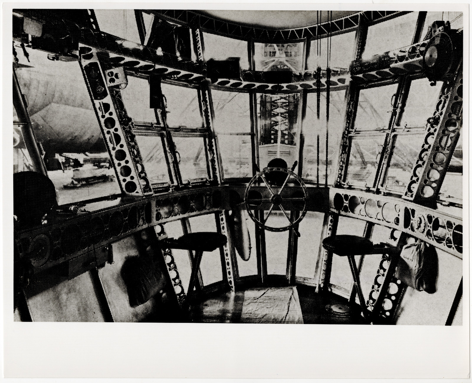 USS Macon ZRS-5 Control Car Interior Photo, Navy Airship Helm Station 8x10 USS Macon ZRS-5 Control Car Interior Photo, Navy Airship Helm Station 8x10