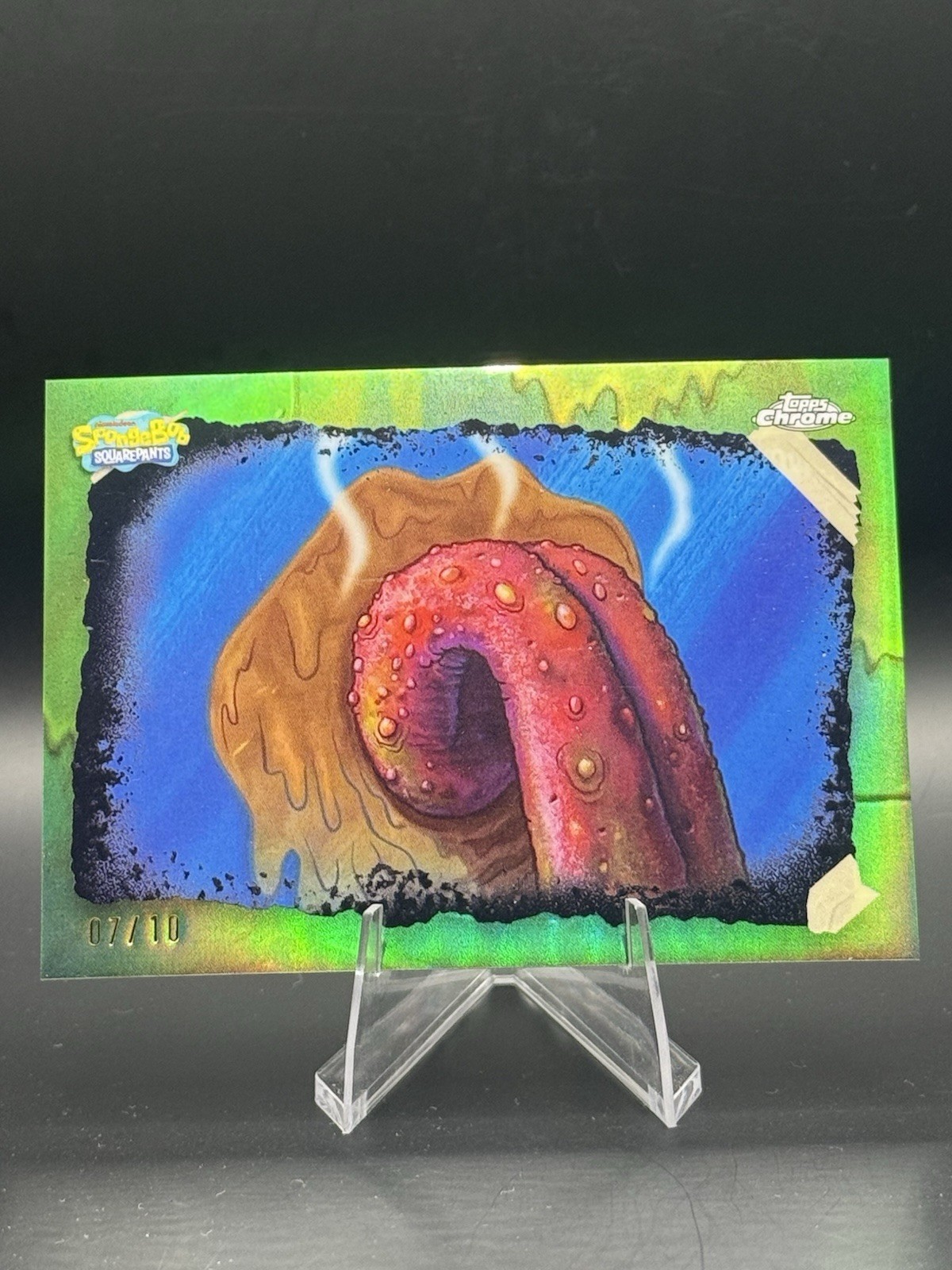 2025 Topps Chrome SpongeBob Patrick Burns His Tongue #GO-3 Black /10