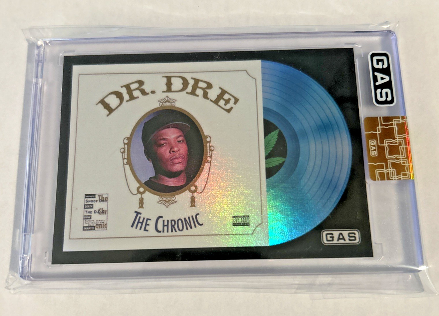 G.A.S. Dr. Dre The Chronic Trading Card - Blue 27/30 G.A.S. Dr. Dre The Chronic Trading Card - Blue 27/30
