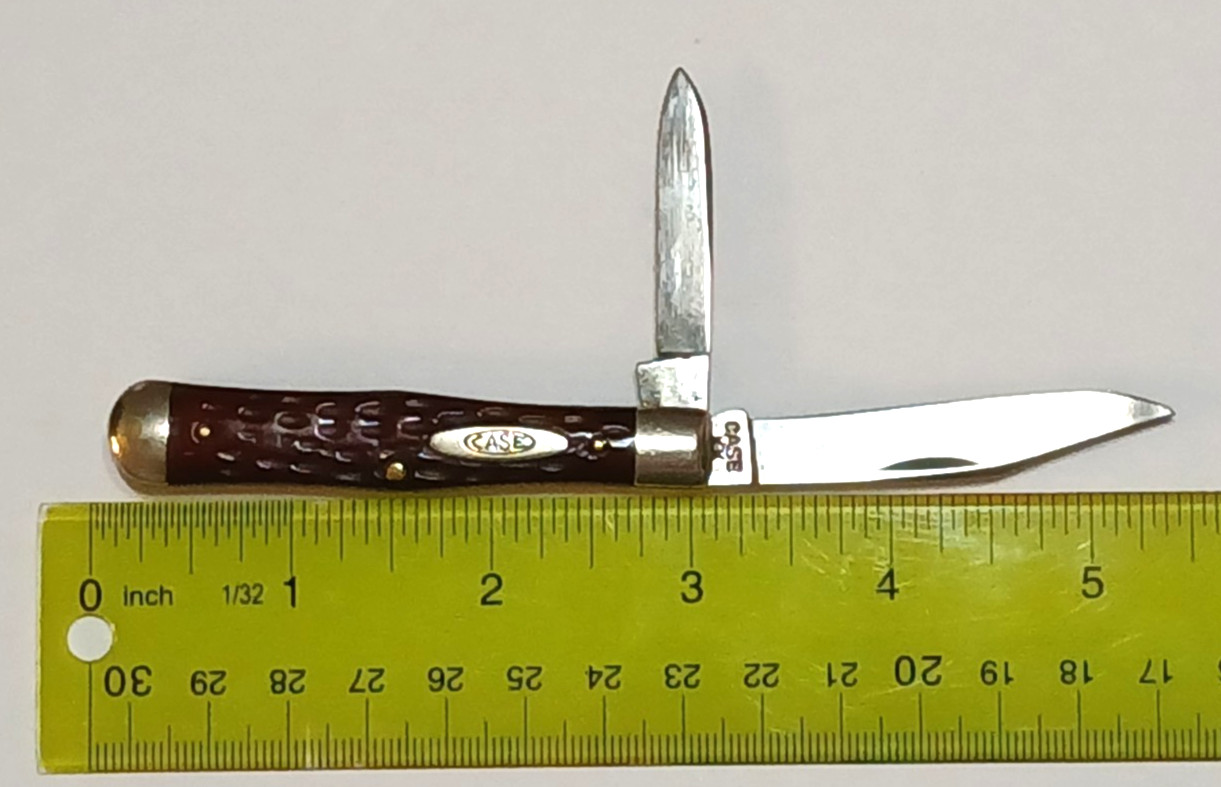 Vintage 1940-64 Case XX 25 1/2 Small Coke Bottle Red Scales Pocket Knife USA Vintage 1940-64 Case XX 25 1/2 Small Coke Bottle Red Scales Pocket Knife USA