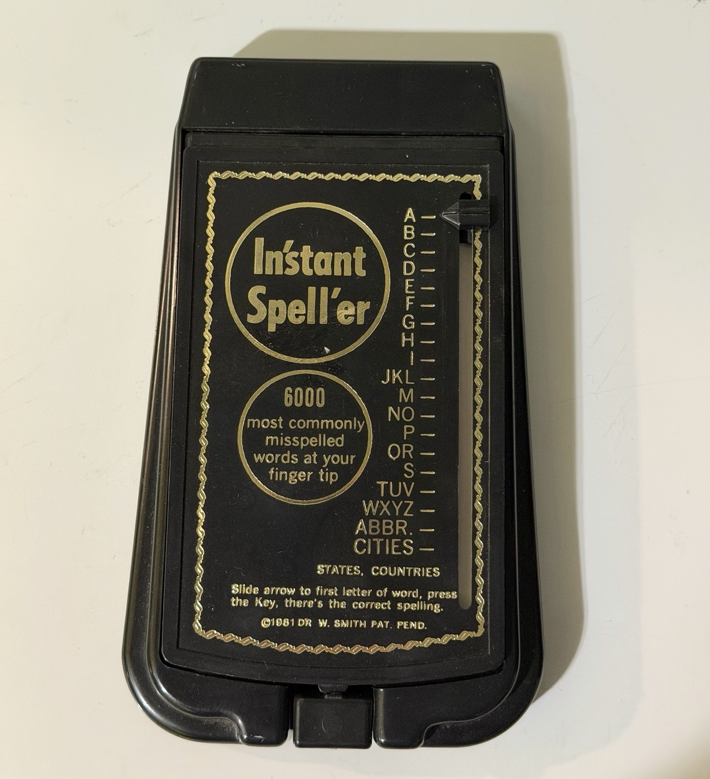 Vintage 1981 Instant Spell’er Mechanical Spelling Device 6000 Words Dr. W. Smith Vintage 1981 Instant Spell’er Mechanical Spelling Device 6000 Words Dr. W. Smith