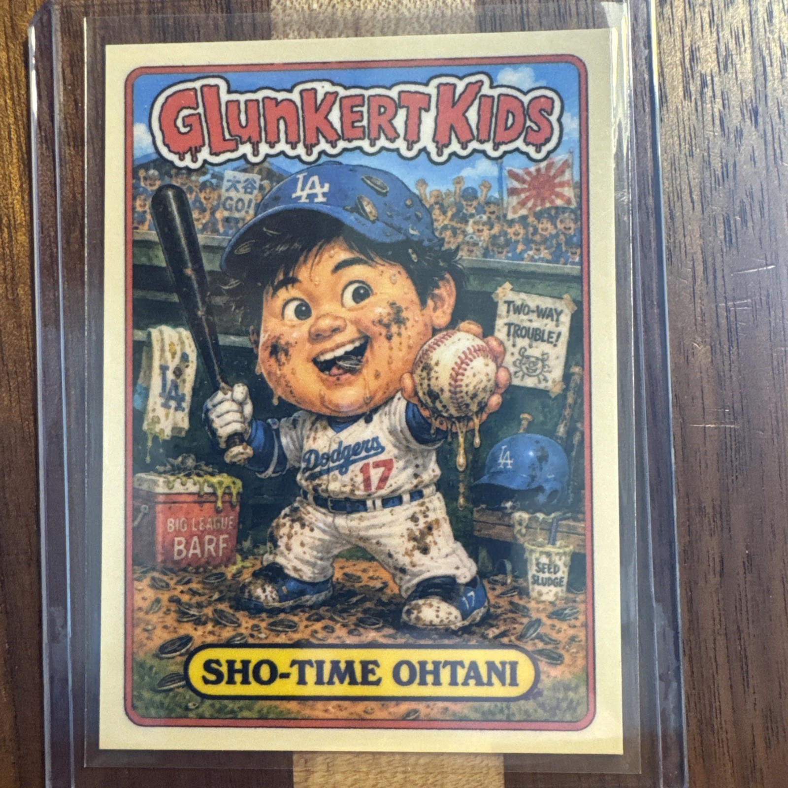 Glunkert Kids Sho-time Ohtani Shohei Gpk Parody Art Card Glunkert Kids Sho-time Ohtani Shohei Gpk Parody Art Card