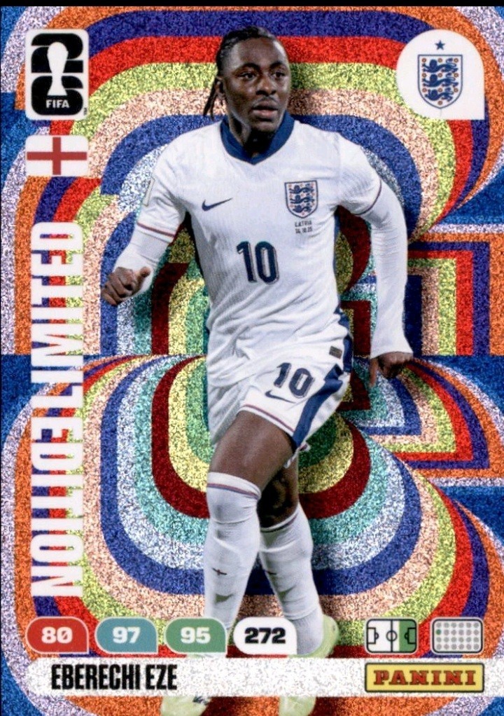 Eberechi Eze - Limited Edition - World Cup 2026 Panini Adrenalyn XL Eberechi Eze - Limited Edition - World Cup 2026 Panini Adrenalyn XL