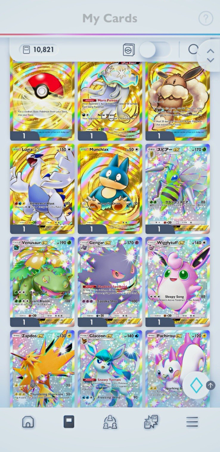Pokémon TCG Pocket Game Account 10,000+ Cards 5x Crowns Pokemon Level 60 RARE