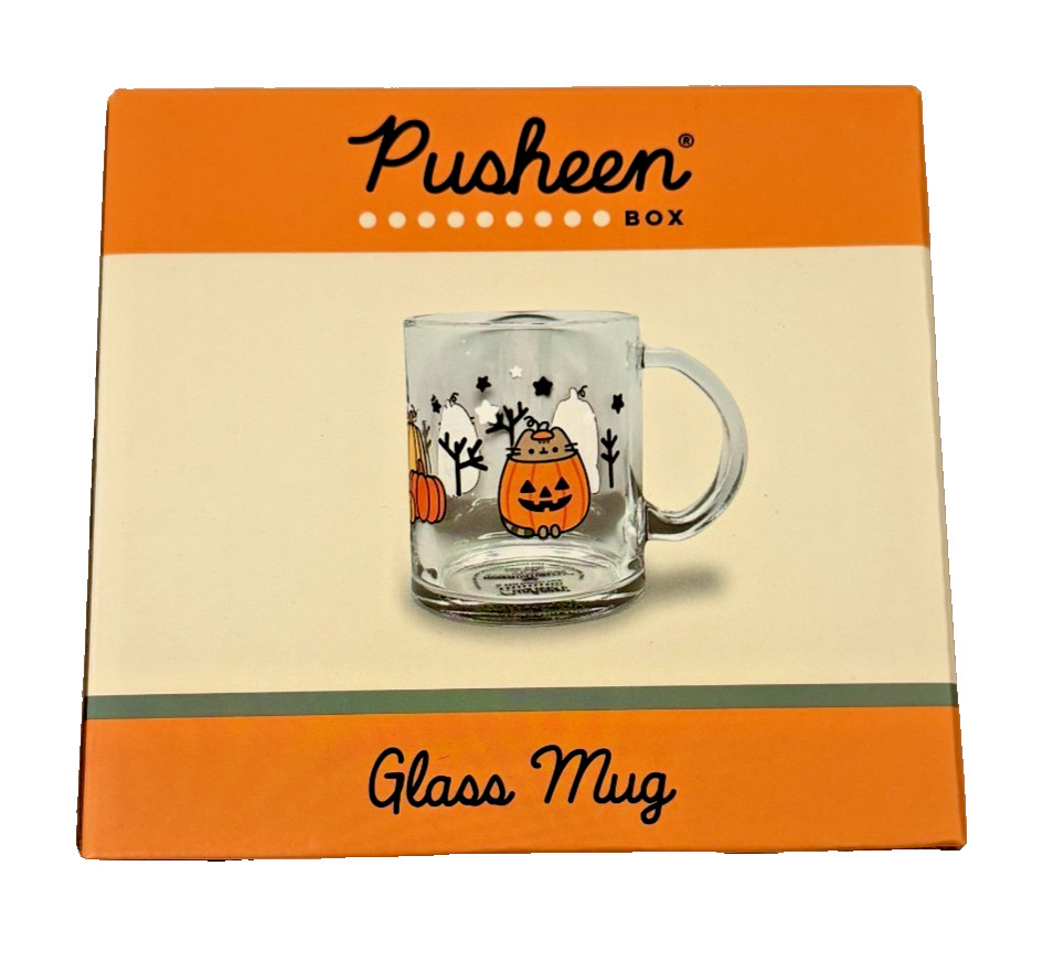 CultureFly Pusheen Box Exclusive Glass Mug 2025 Halloween NEW