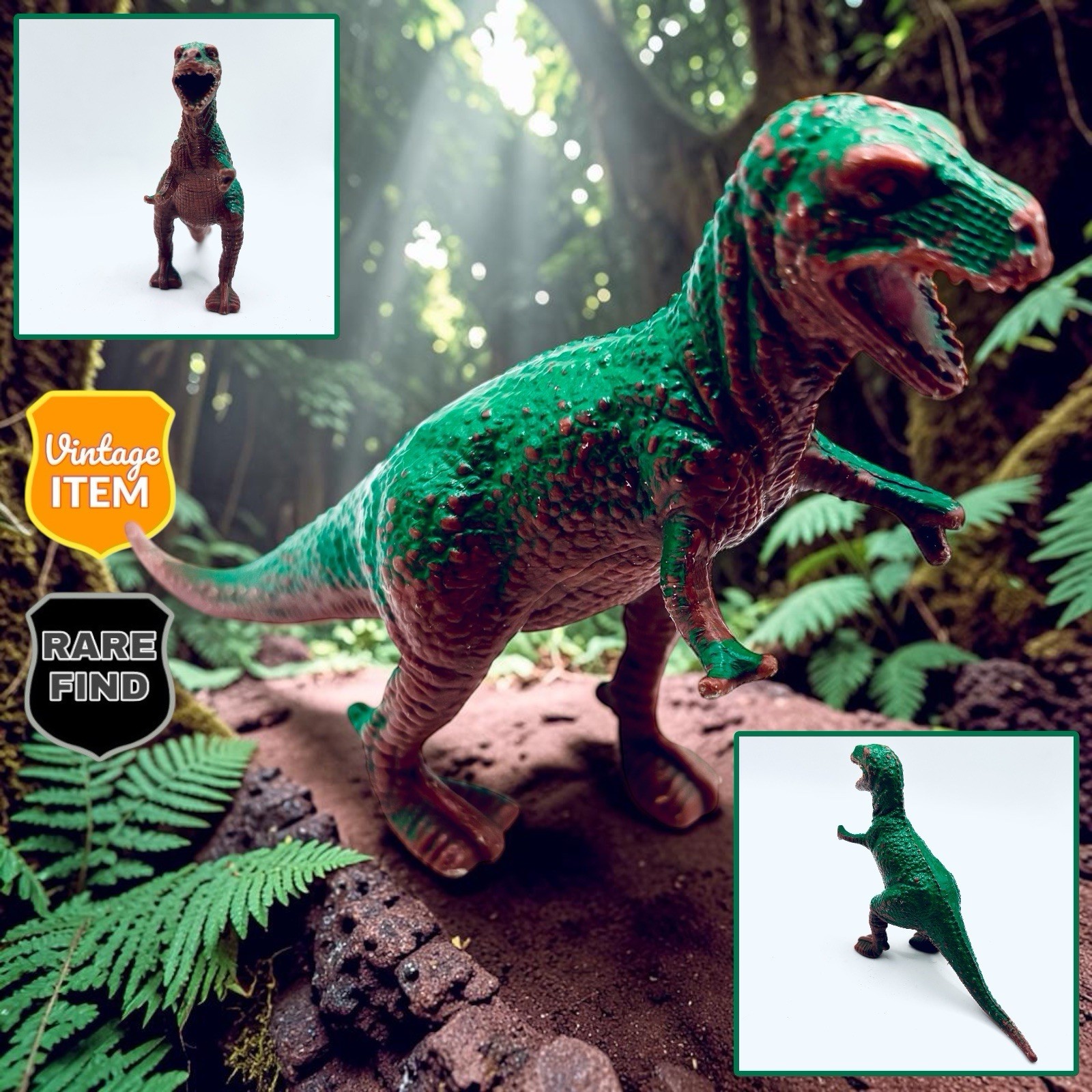 Vintage 4.5 Inch Tyrannosaurus T-Rex Collectible Dime Store Toy Figurine. RARE Vintage 4.5 Inch Tyrannosaurus T-Rex Collectible Dime Store Toy Figurine. RARE