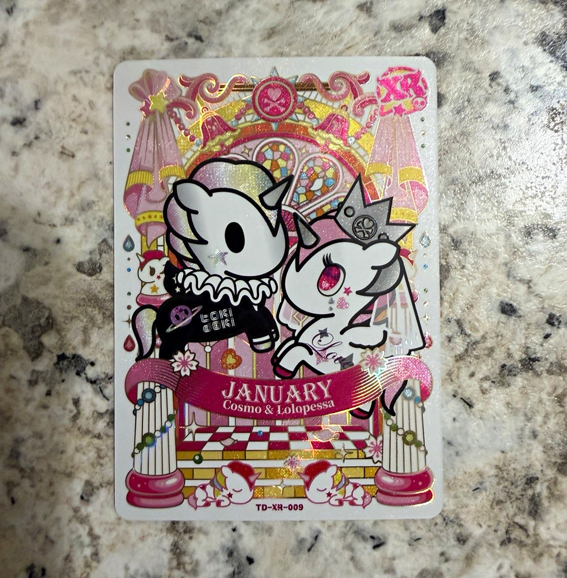 KAYOU tokidoki Day, Month January Hologram Cosmo & Lolopessa TD-XR-009 2023 KAYOU tokidoki Day, Month January Hologram Cosmo & Lolopessa TD-XR-009 2023