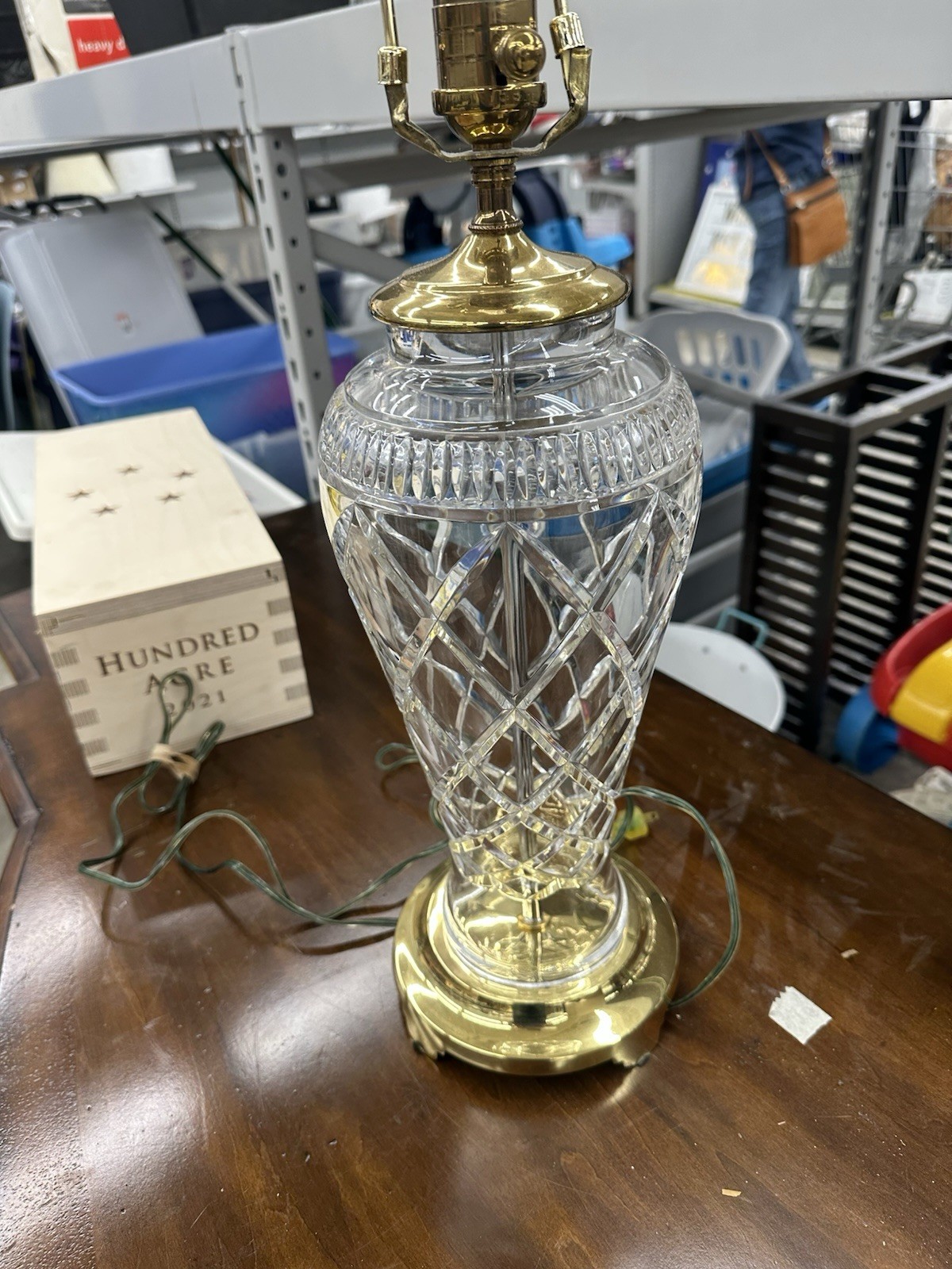 WATERFORD LEAD CRYSTAL/BRASS 27\ WATERFORD LEAD CRYSTAL/BRASS 27\
