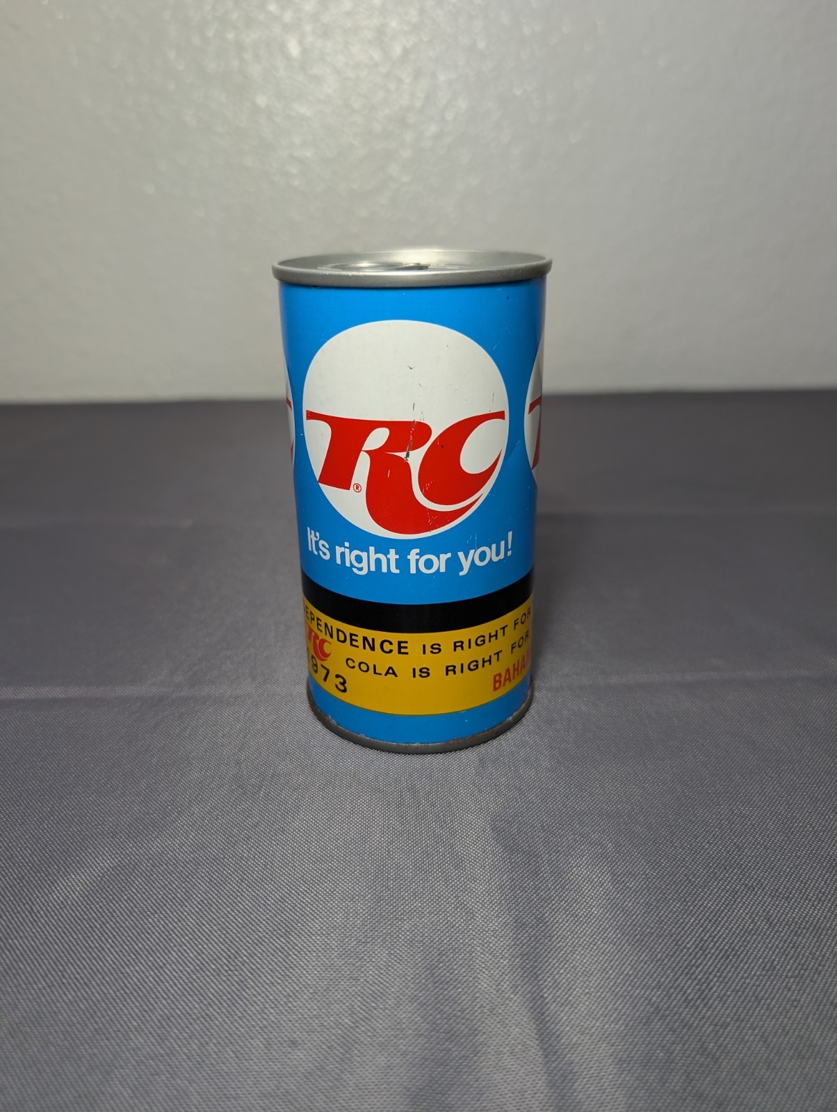 RARE Vintage RC Cola Soda Can July 10 1973 Bahamas Independence Can Empty SEALED RARE Vintage RC Cola Soda Can July 10 1973 Bahamas Independence Can Empty SEALED