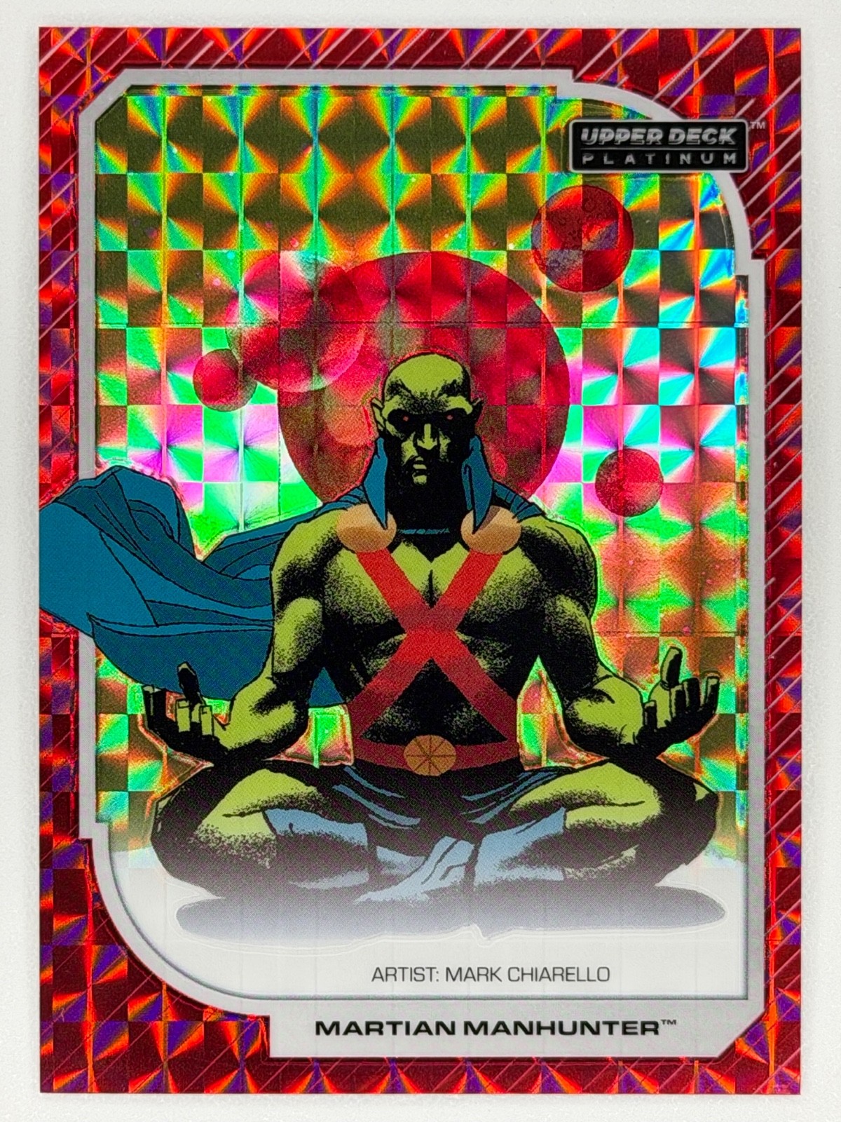 2026 Upper Deck DC Platinum Martian Manhunter #59 Red Tessellation /15