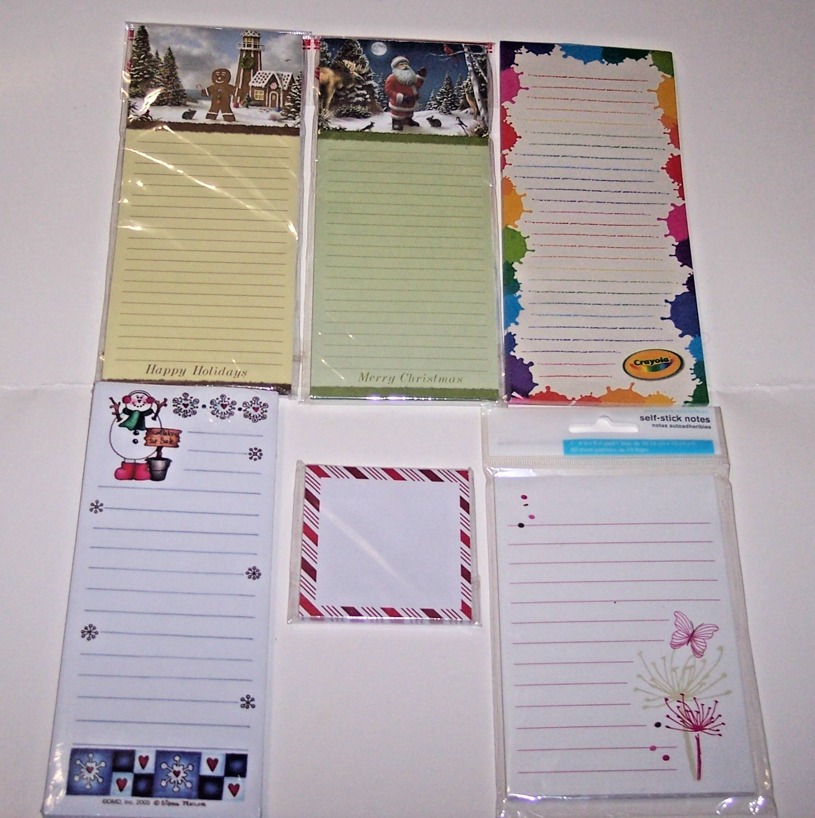 6 Various Note Pads 4 Magnetic Grocery Lists 1 Sticky 1 Self-stick 4 Are Sealed 6 Various Note Pads 4 Magnetic Grocery Lists 1 Sticky 1 Self-stick 4 Are Sealed