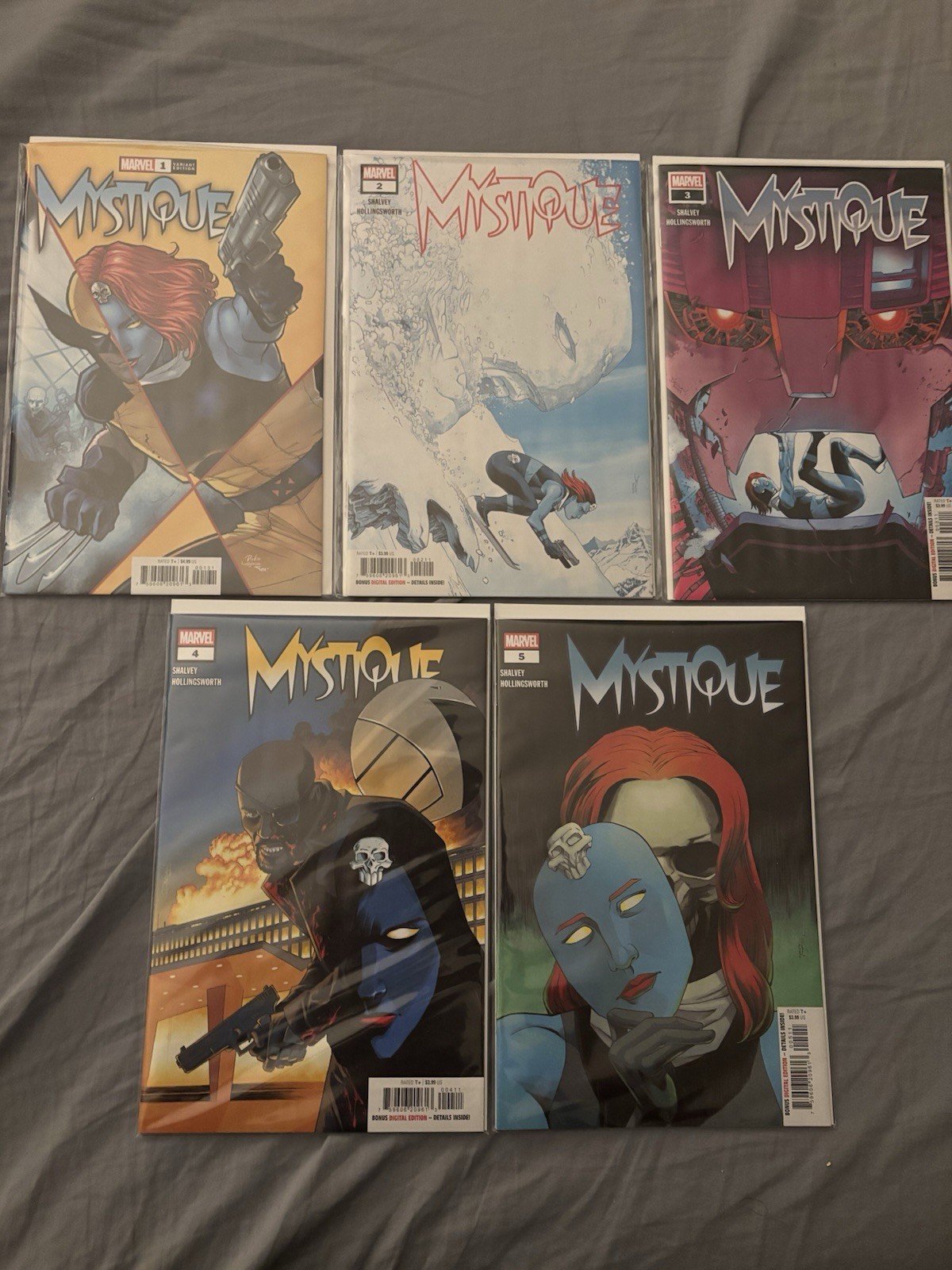 Mystique #1-5 Complete Set (2024-2025) Marvel Comics Mystique #1-5 Complete Set (2024-2025) Marvel Comics