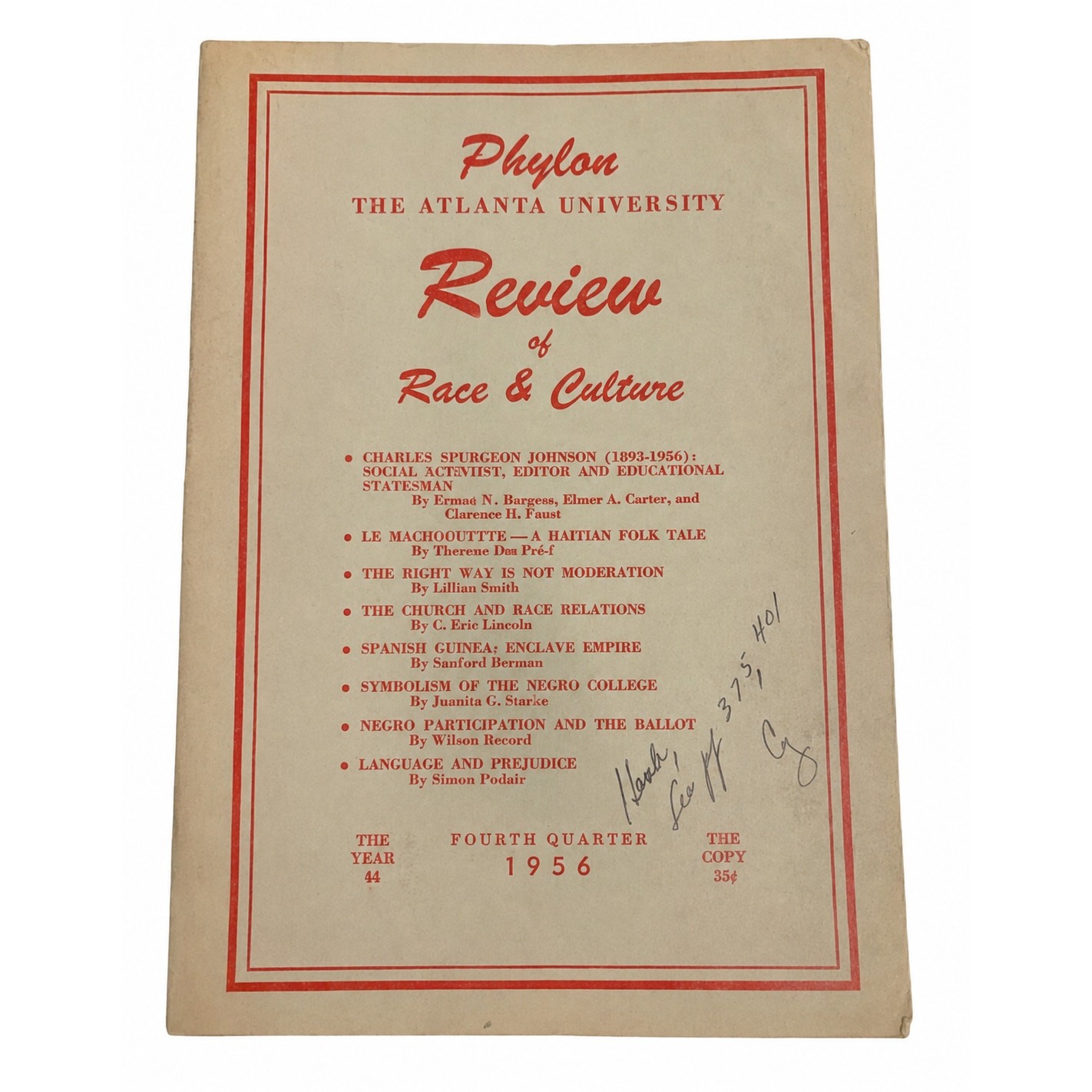 Phylon The Atlanta University - Review of Race & Culture 1956 Phylon The Atlanta University - Review of Race & Culture 1956