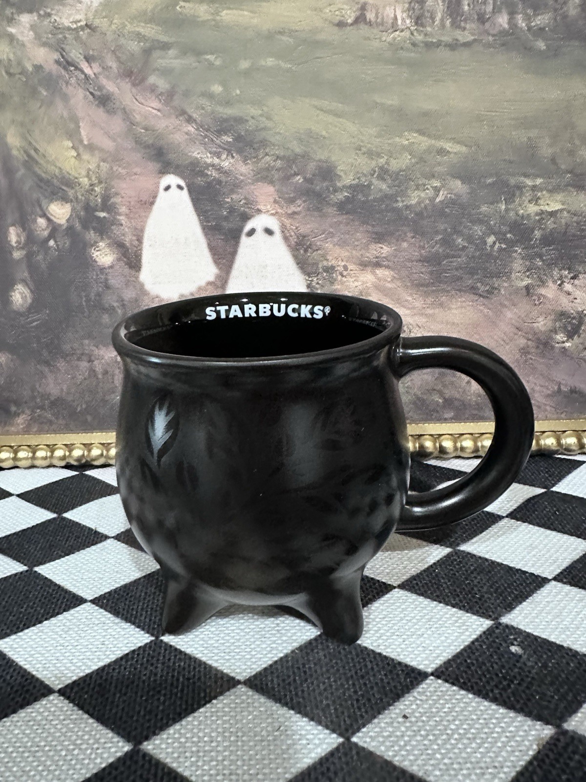 Starbucks Halloween 2026 Black Cauldron Ceramic Coffee Tea Cup Mug NEW Starbucks Halloween 2026 Black Cauldron Ceramic Coffee Tea Cup Mug NEW