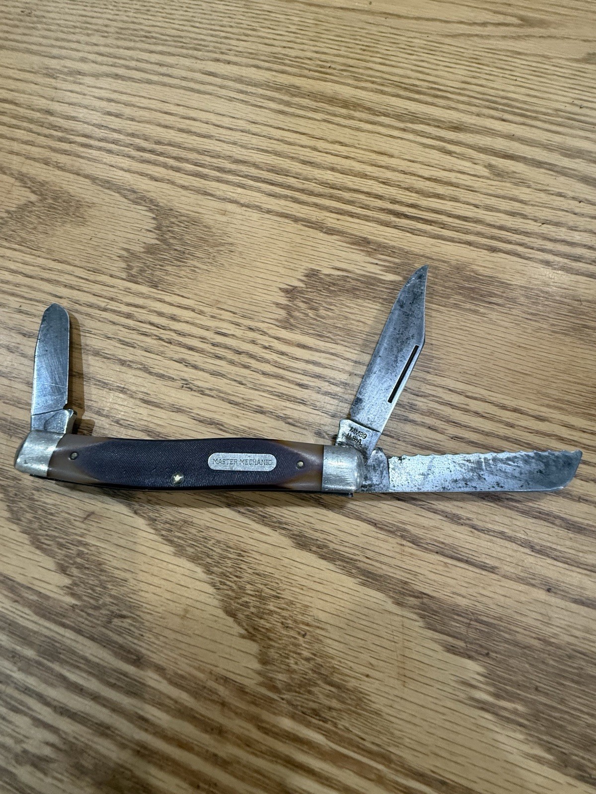 Schrade Old Timer MM89 Master Mechanic Stockman Folding Pocket Knife 3 Blade USA Schrade Old Timer MM89 Master Mechanic Stockman Folding Pocket Knife 3 Blade USA