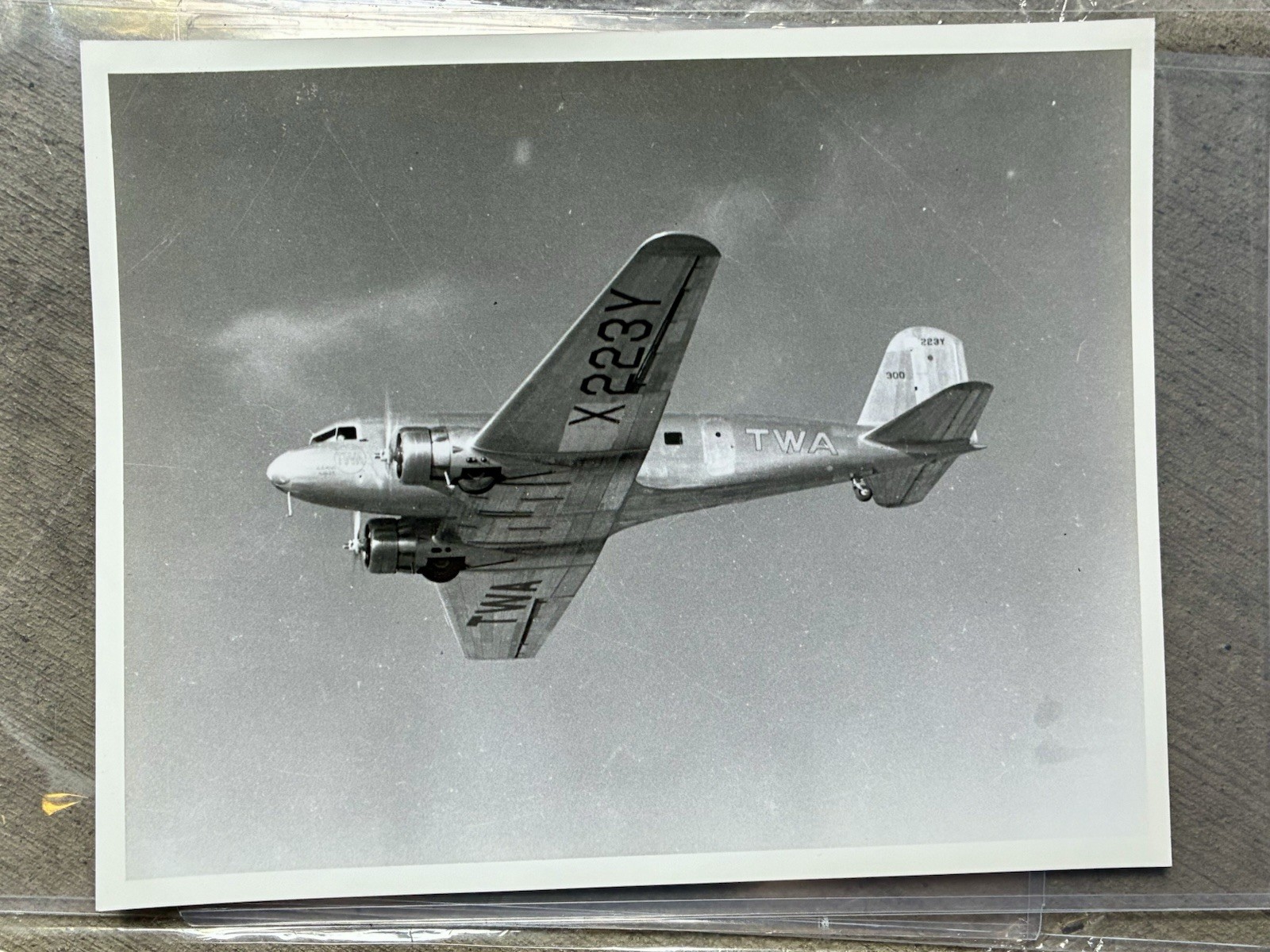 Original Vintage 1930s Douglas DC-1 X223Y TWA Aircraft Press Photo