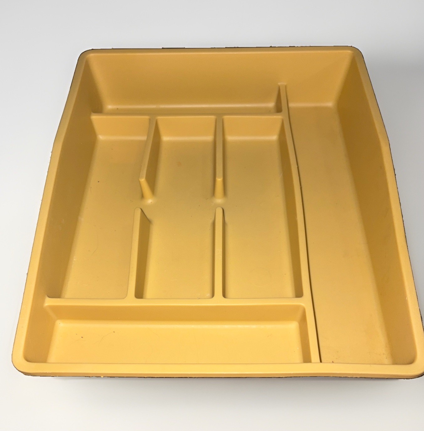VTG Rubbermaid Gold Yellow Drawer Utensil Flatware Organizer Tray Divider MCM VTG Rubbermaid Gold Yellow Drawer Utensil Flatware Organizer Tray Divider MCM