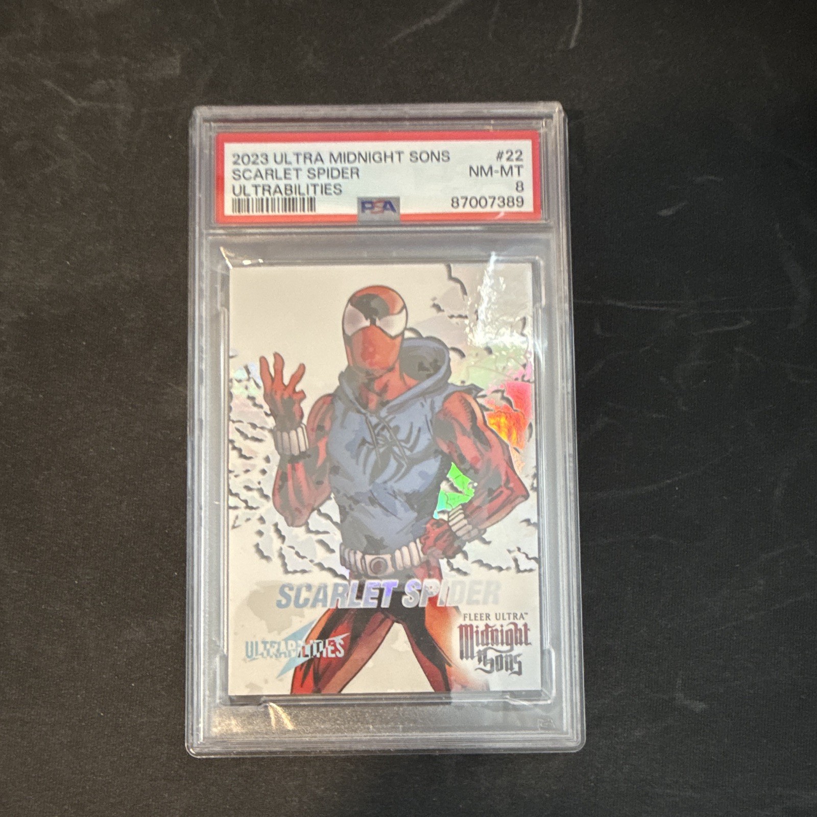 2023 Fleer Ultra Midnight Sons Ultrabilities SP Scarlet Spider #22UB