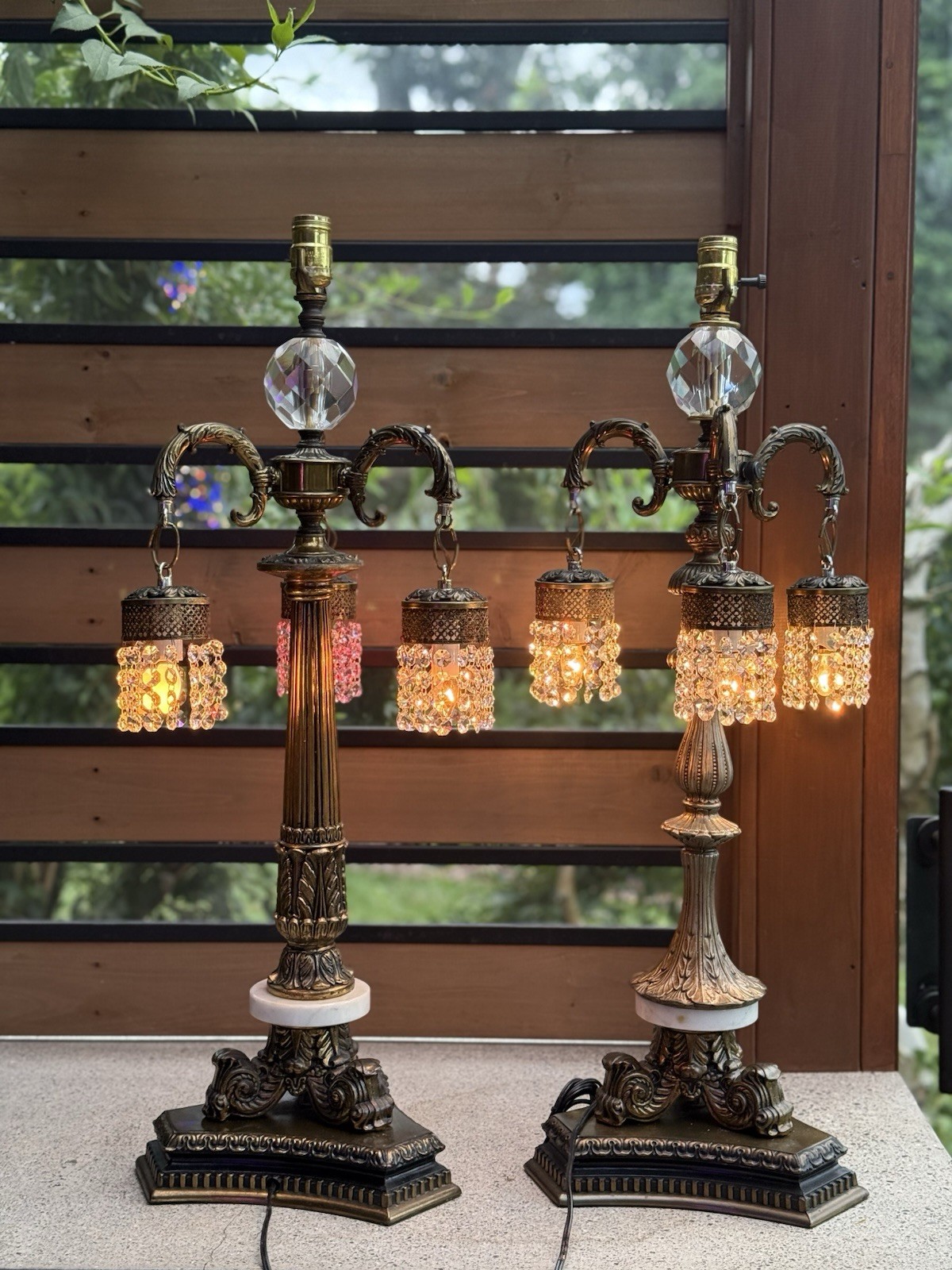2 Hollywood Regency Lamps 2 Hollywood Regency Lamps
