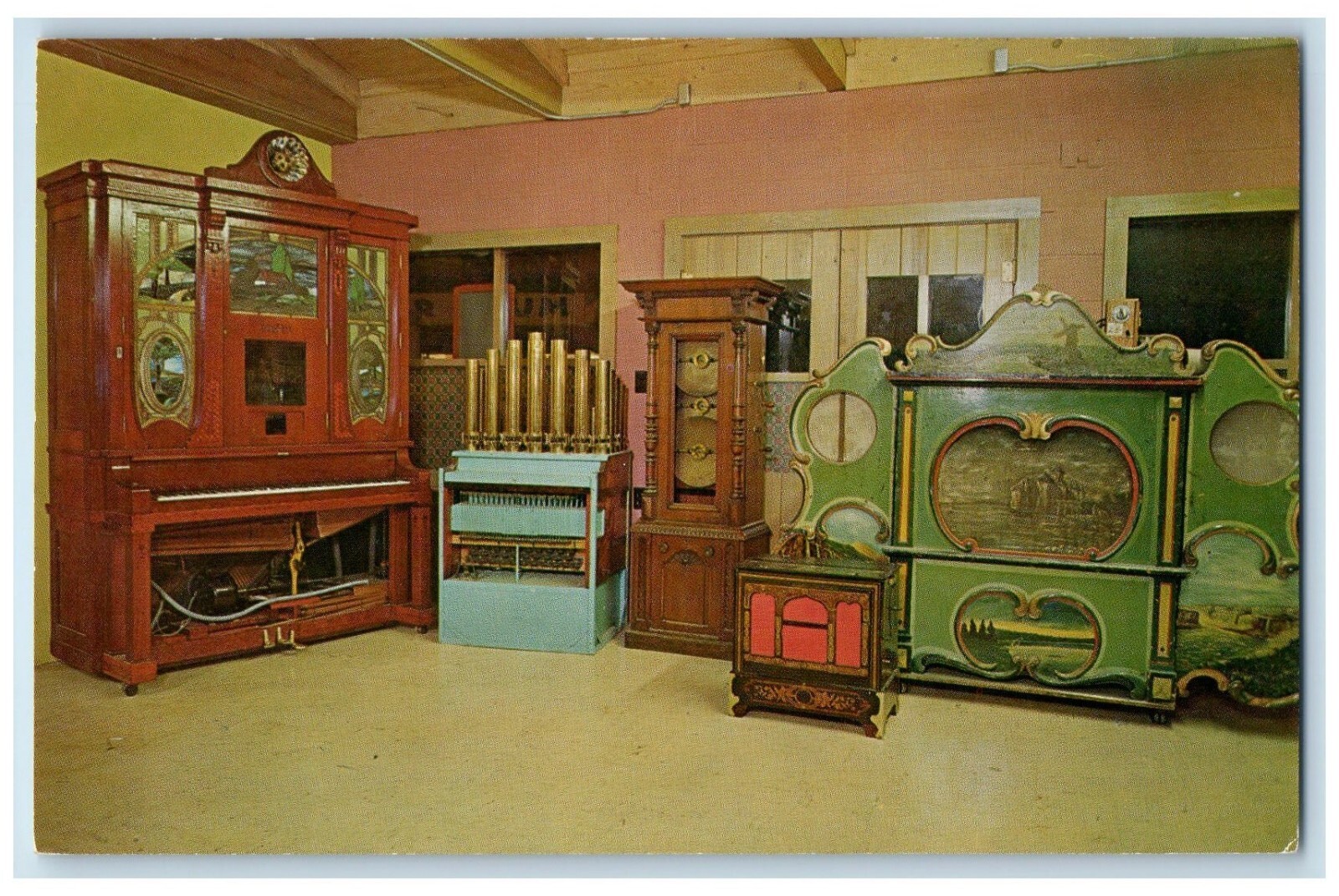 Seeburg G Pianino Seeburg K.T Sextola Nickelodeons Sikeston Missouri MO Postcard Seeburg G Pianino Seeburg K.T Sextola Nickelodeons Sikeston Missouri MO Postcard
