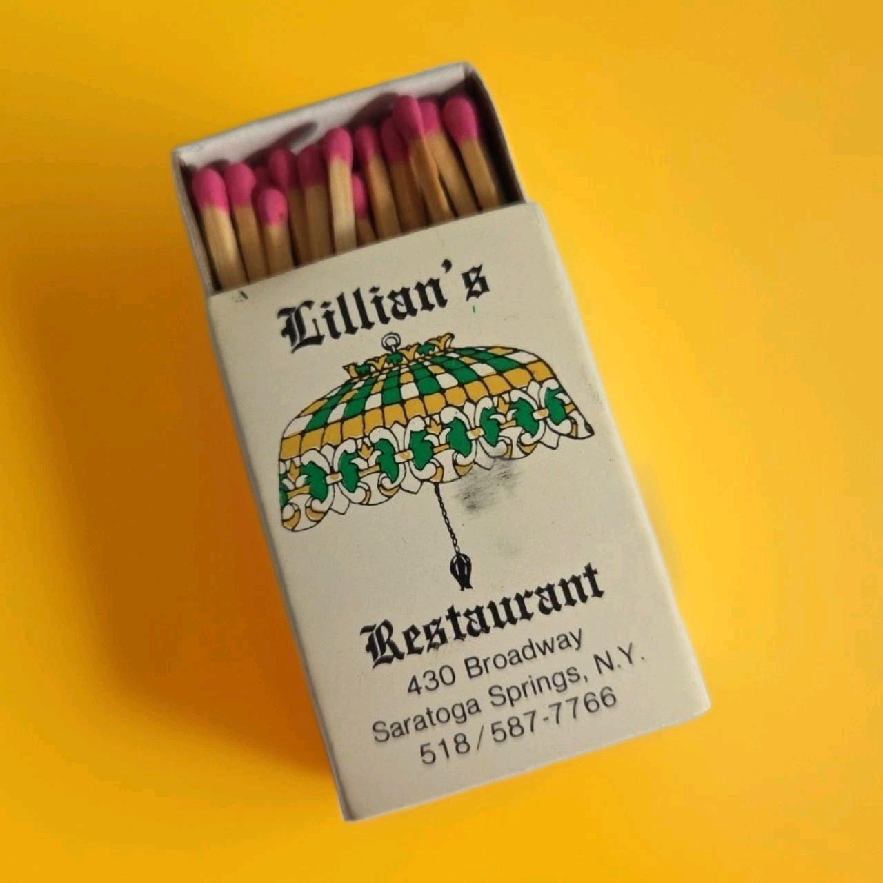 Lillian’s / Thacher’s Restaurant, Albany, Saratoga Springs, NY, Full Matchbox Lillian’s / Thacher’s Restaurant, Albany, Saratoga Springs, NY, Full Matchbox