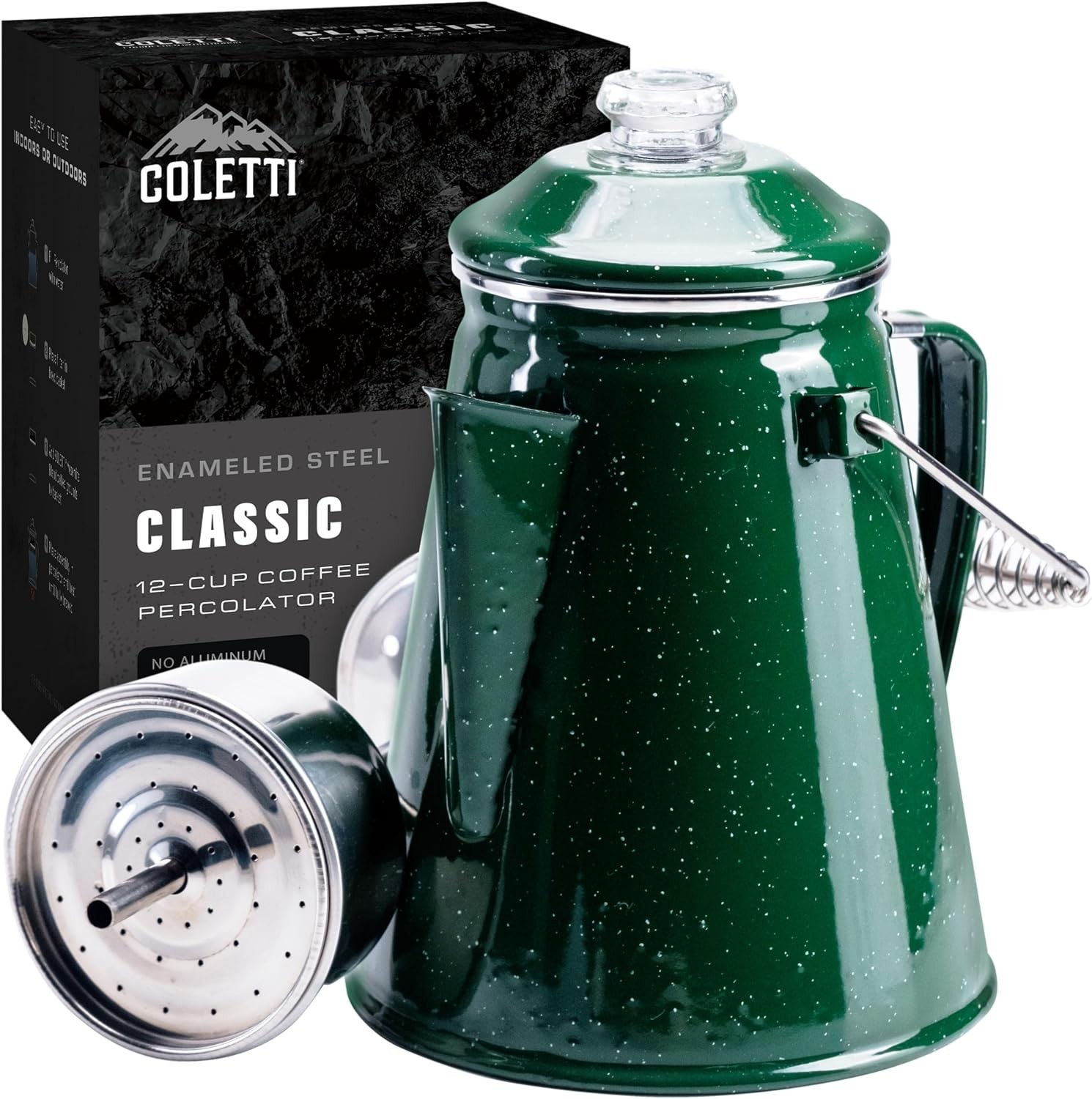 Classic Percolator Coffee Pot — the Most Nostalgic Camping Coffee Pot, Now Moder Classic Percolator Coffee Pot — the Most Nostalgic Camping Coffee Pot, Now Moder