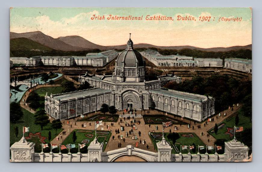 Irish International Exhibition DUBLIN Ireland Antique Cover to Philadelphia 1907