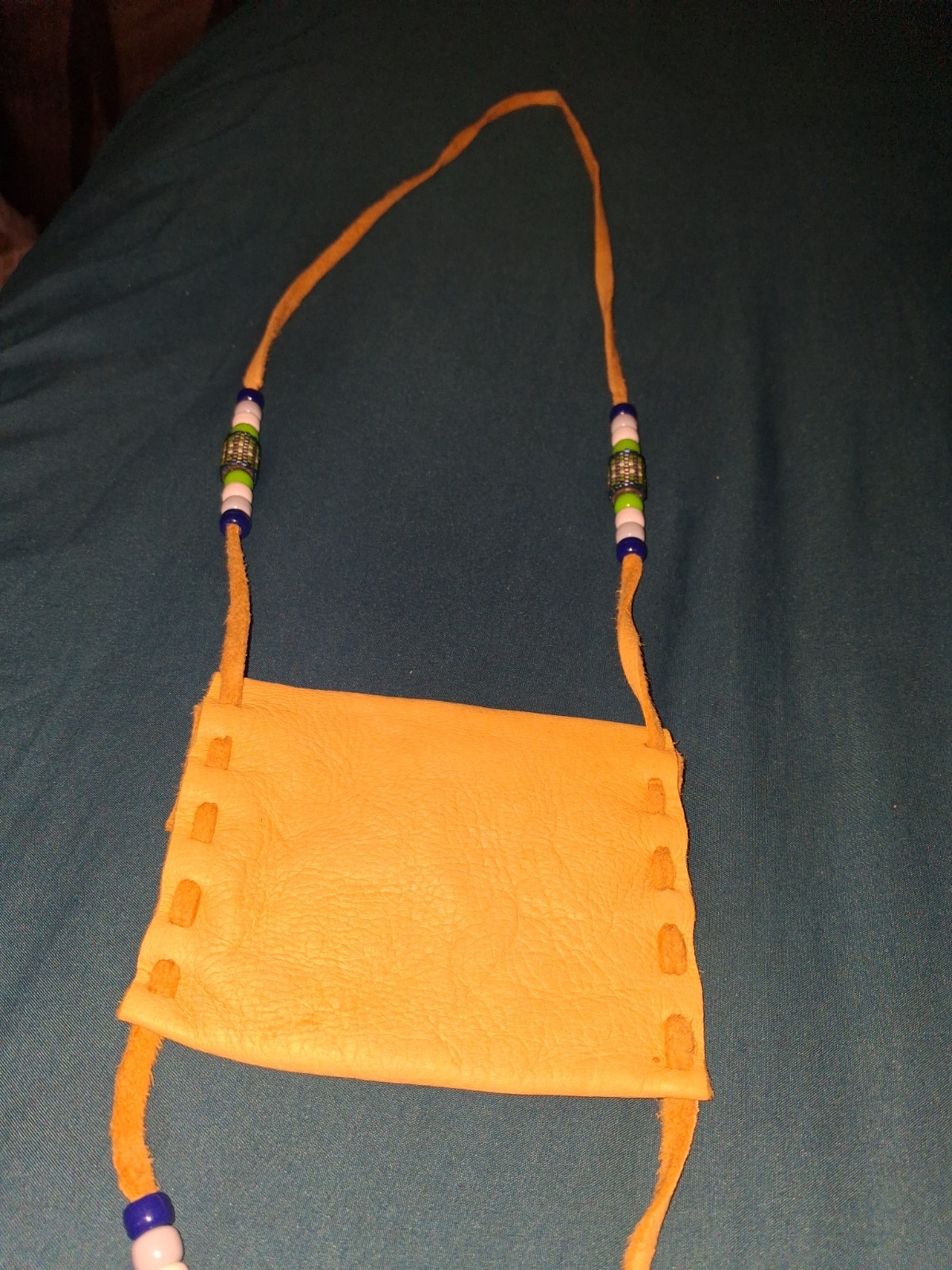 Washington State Local Native Tribe Handmade Deer Skin Medicine Bag