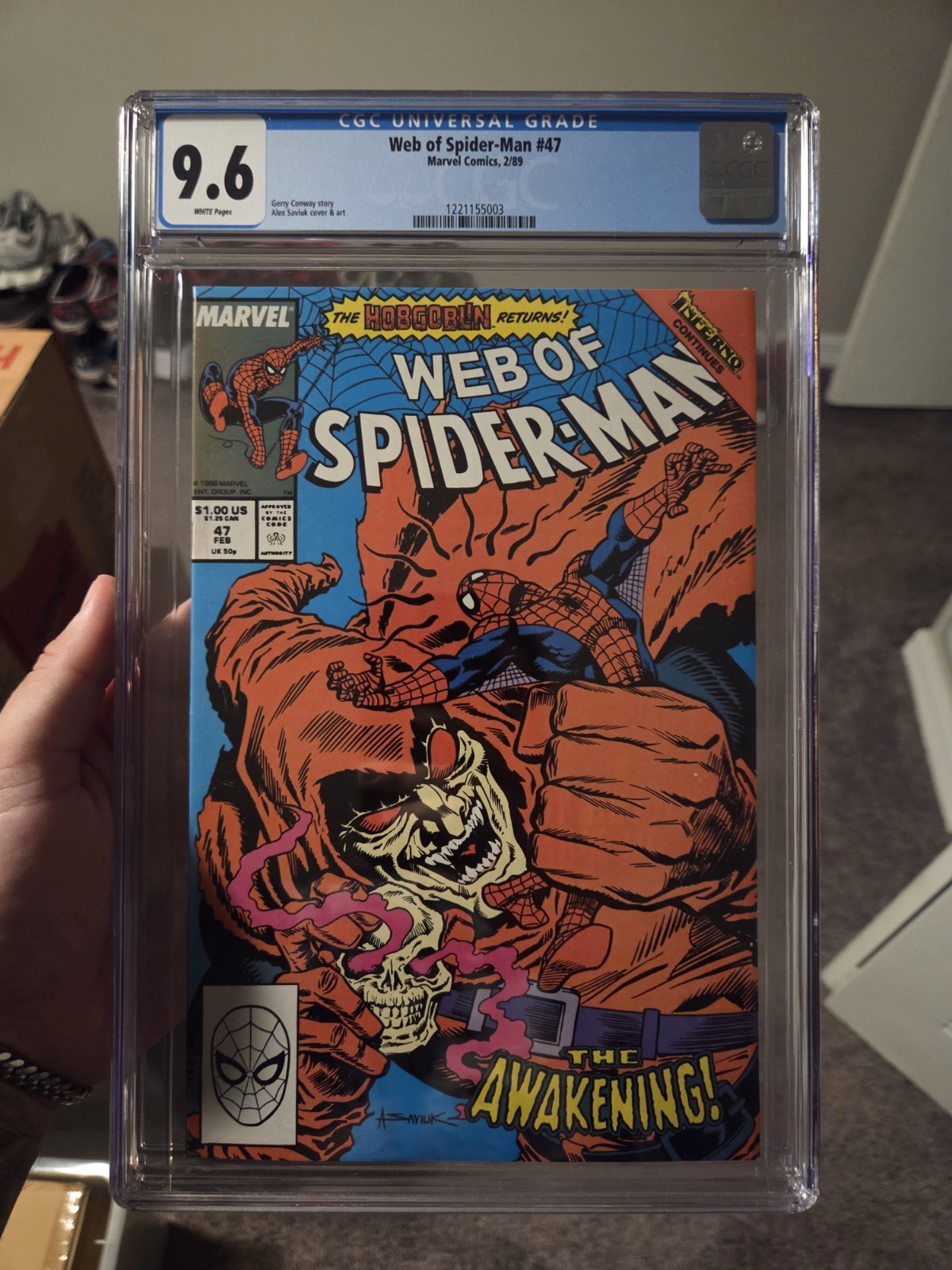 Web of Spider-Man #47 CGC 9.6 1989 4768648020